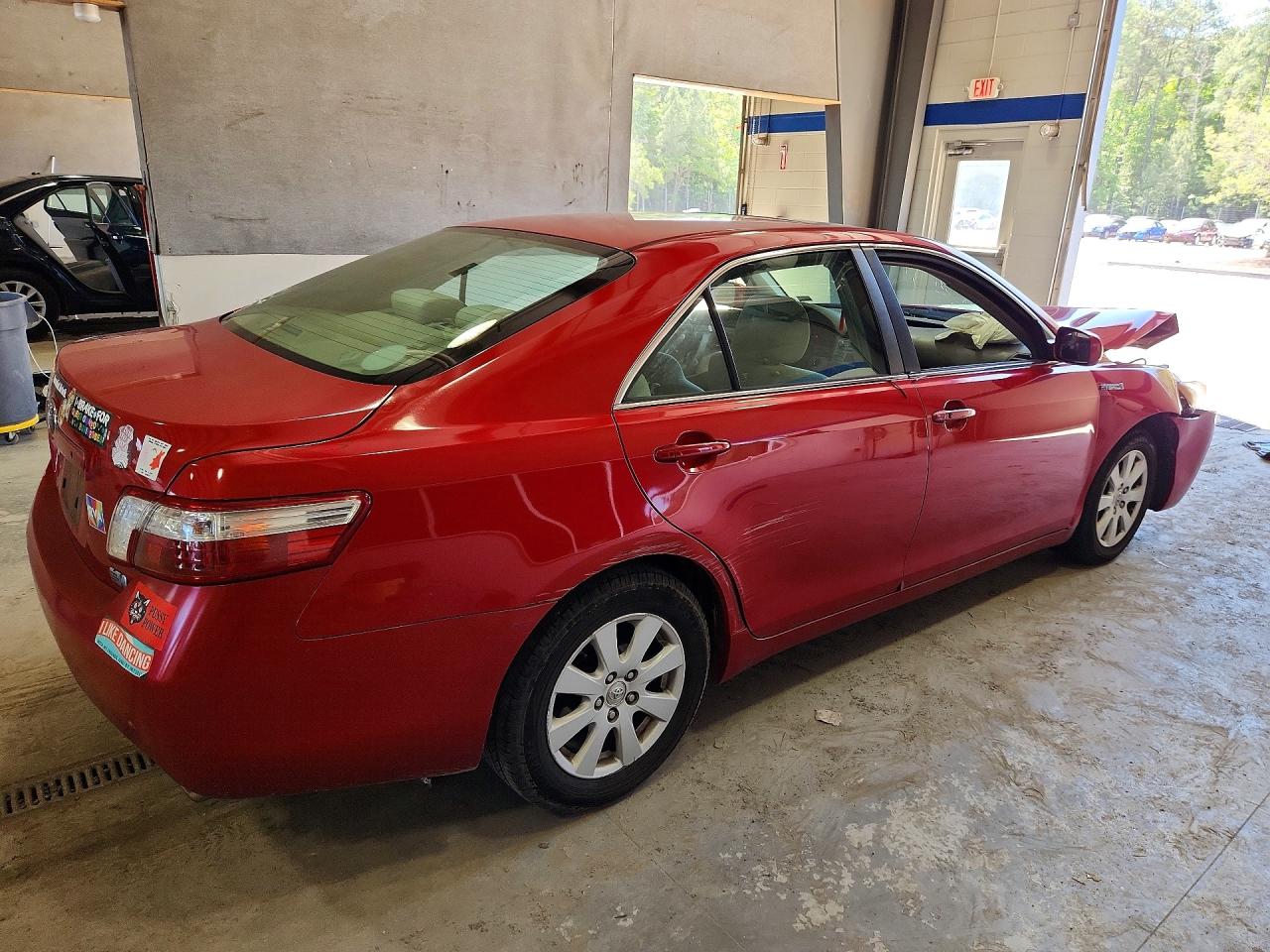 2008 Toyota Camry Hybrid Red vin: 4T1BB46K48U058809