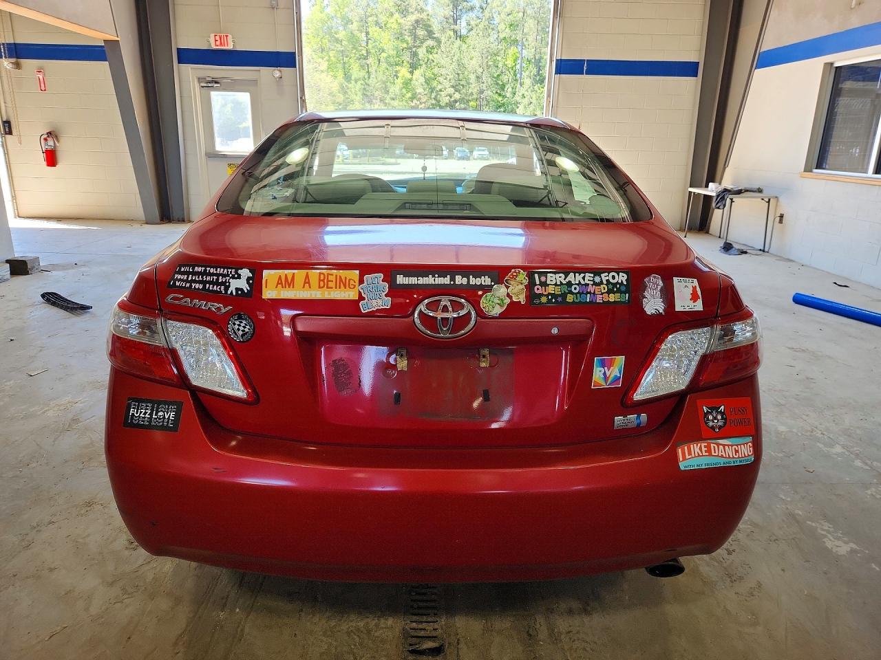 2008 Toyota Camry Hybrid Red vin: 4T1BB46K48U058809
