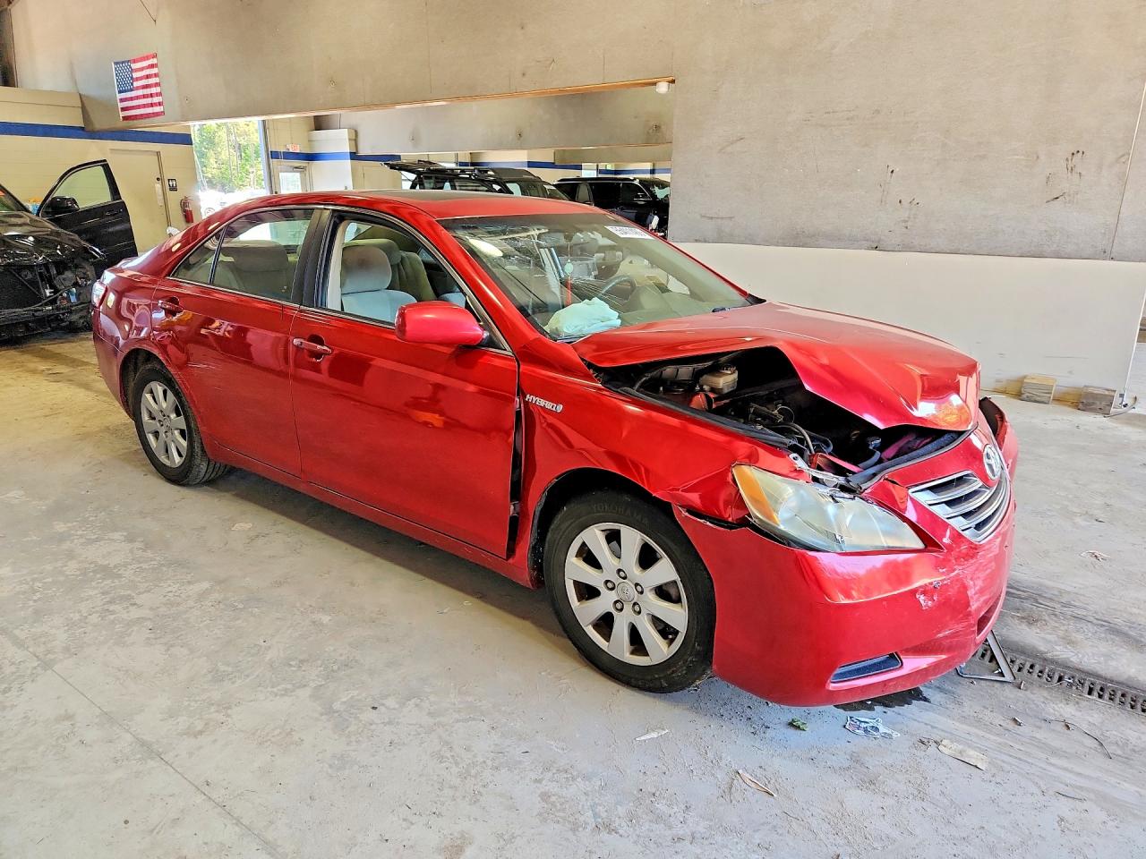 2008 Toyota Camry Hybrid Red vin: 4T1BB46K48U058809