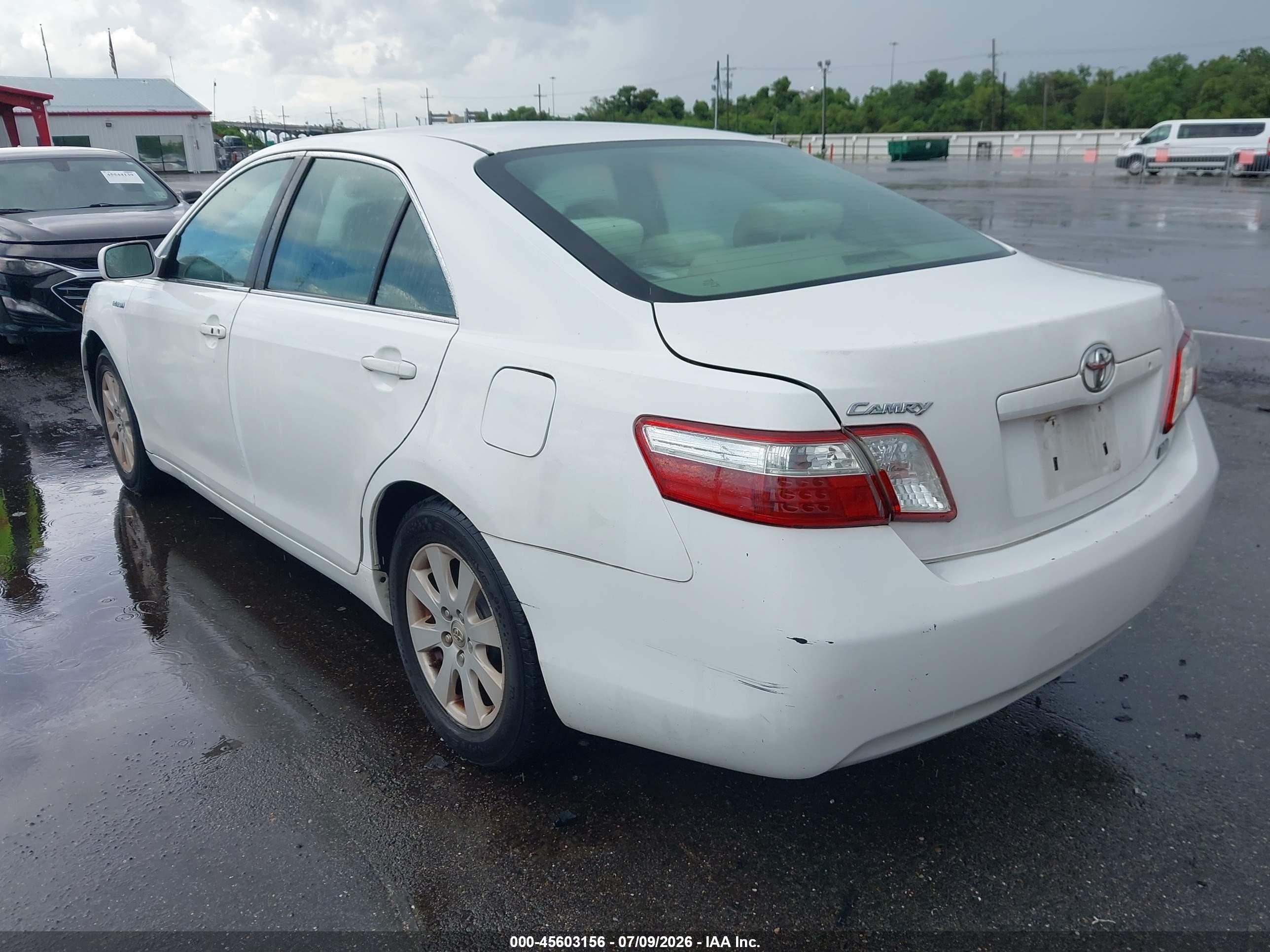 2008 Toyota Camry Hybrid   White vin: 4T1BB46K48U061614