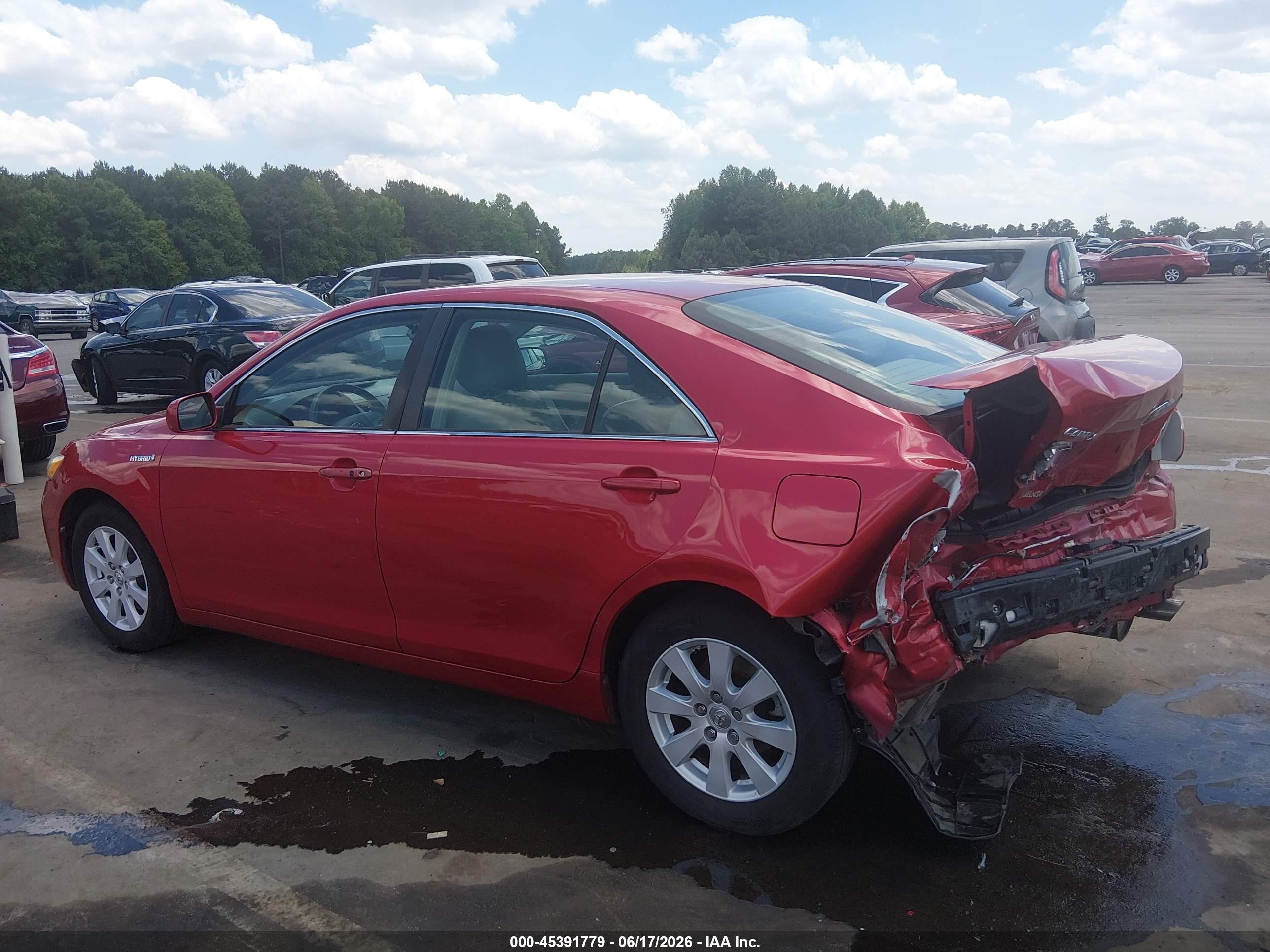 2009 Toyota Camry Hybrid   Red vin: 4T1BB46K49U063672