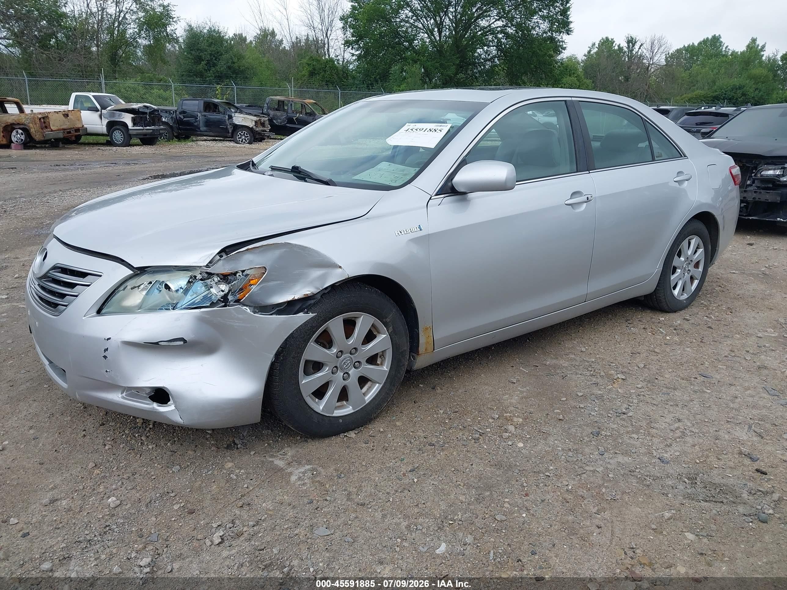 2009 Toyota Camry Hybrid   Silver vin: 4T1BB46K49U063767