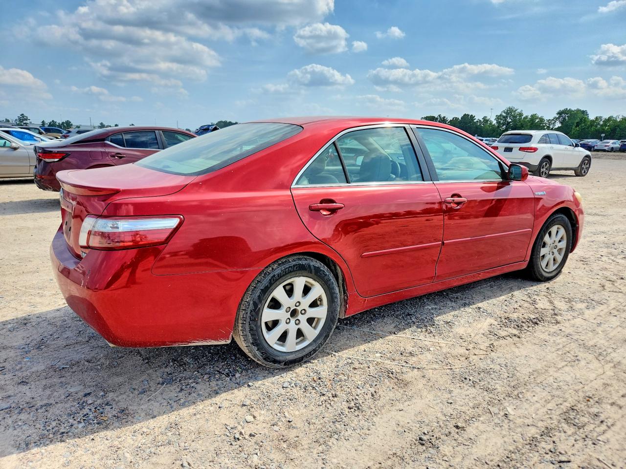 2009 Toyota Camry Hybrid Red vin: 4T1BB46K49U065227