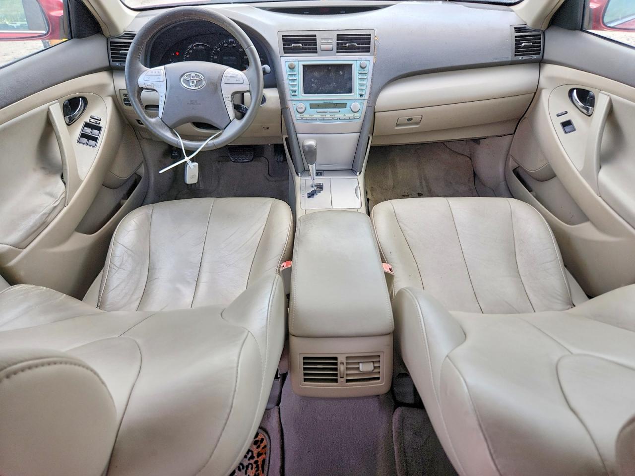 2009 Toyota Camry Hybrid Red vin: 4T1BB46K49U065227