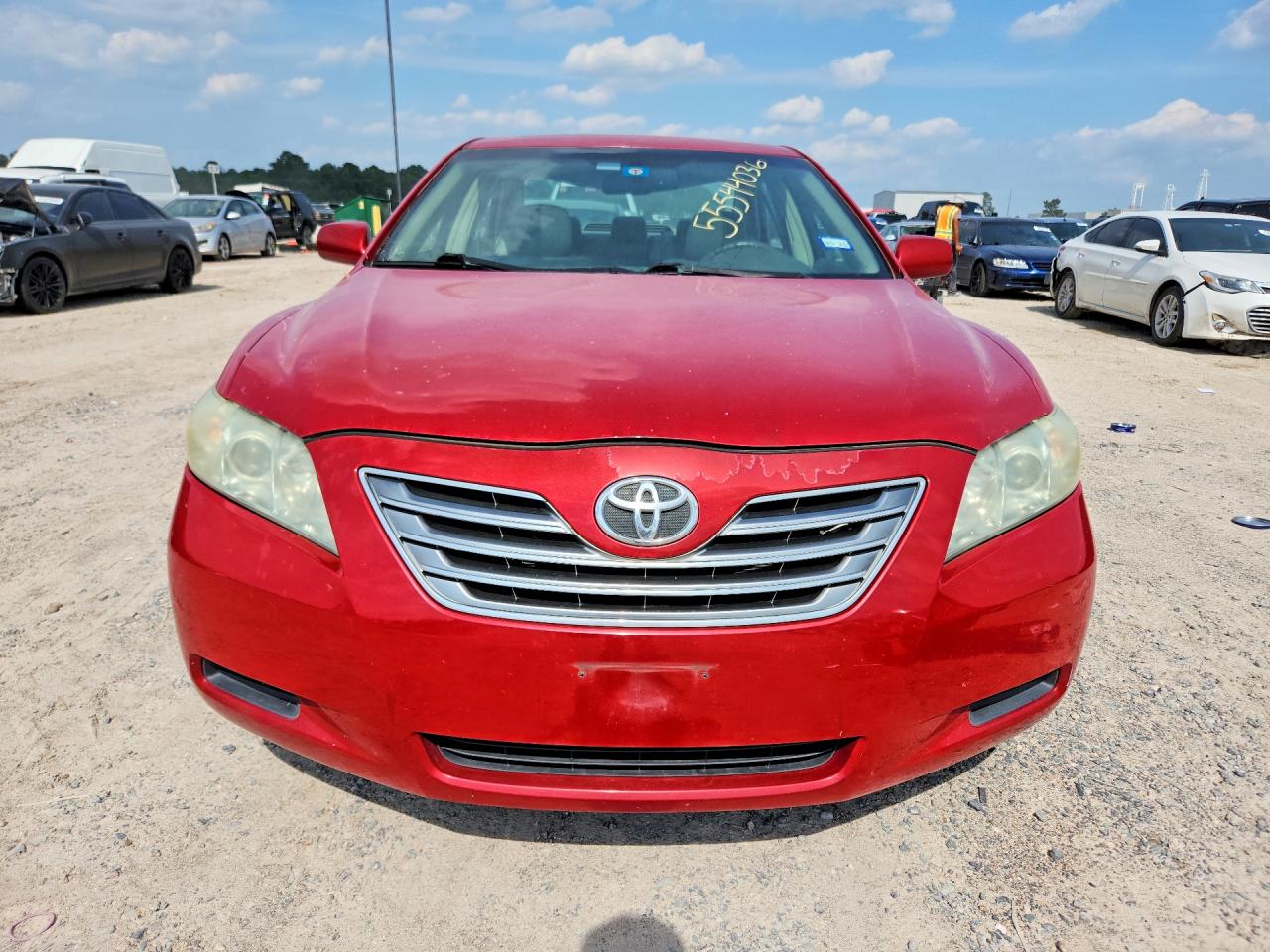 2009 Toyota Camry Hybrid Red vin: 4T1BB46K49U065227