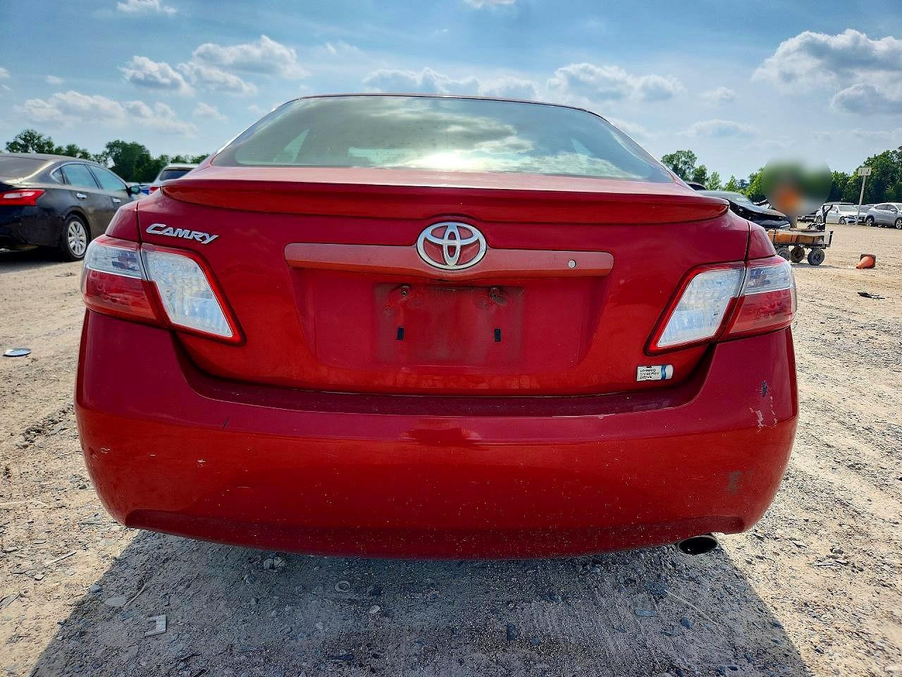 2009 Toyota Camry Hybrid Red vin: 4T1BB46K49U065227