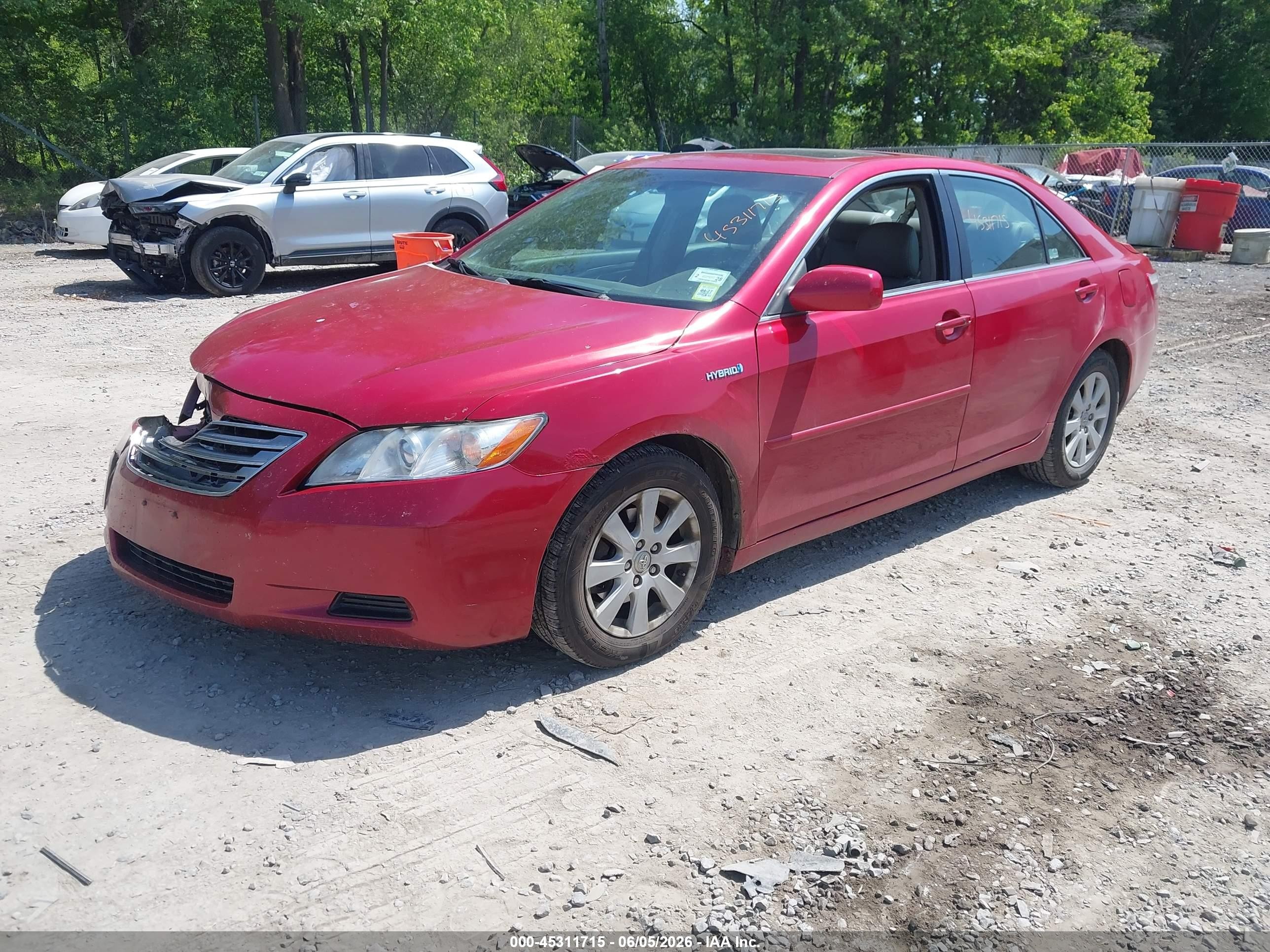 2009 Toyota Camry Hybrid   Red vin: 4T1BB46K49U067091