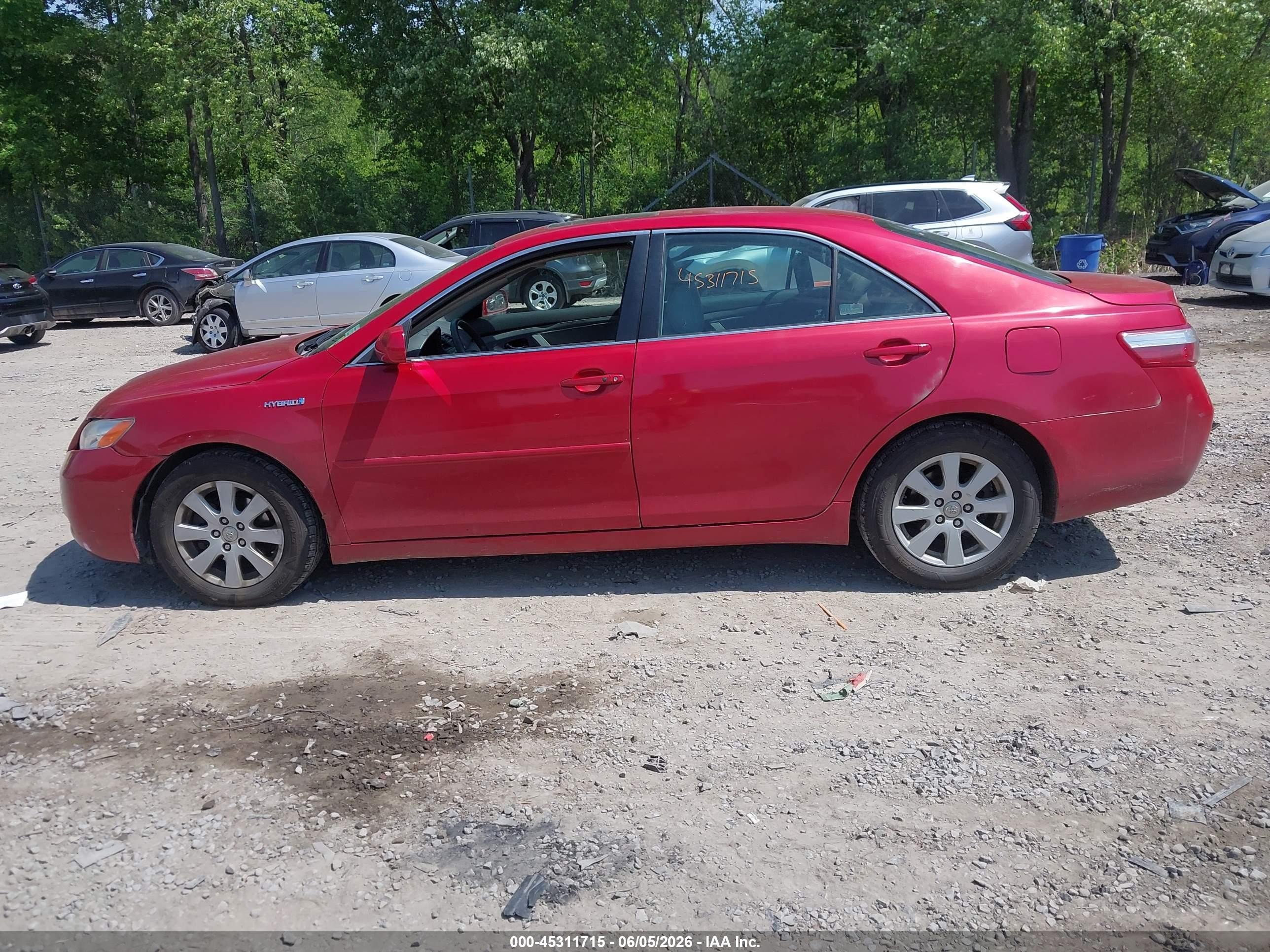 2009 Toyota Camry Hybrid   Red vin: 4T1BB46K49U067091