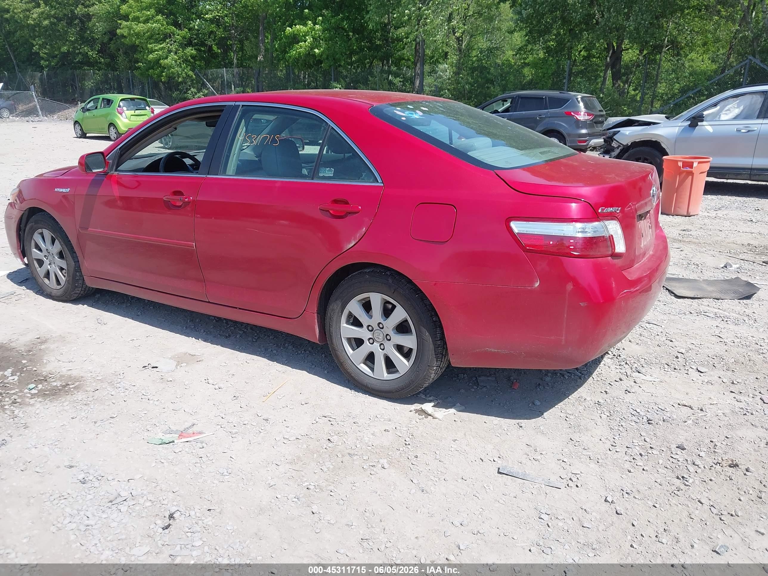 2009 Toyota Camry Hybrid   Red vin: 4T1BB46K49U067091