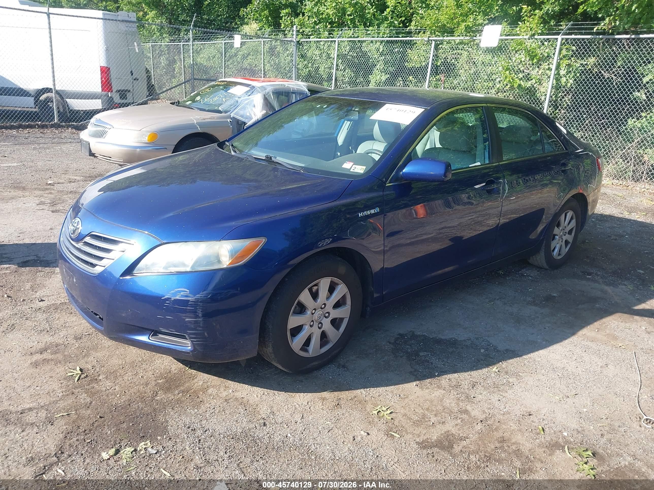 2009 Toyota Camry Hybrid   Blue vin: 4T1BB46K49U076499