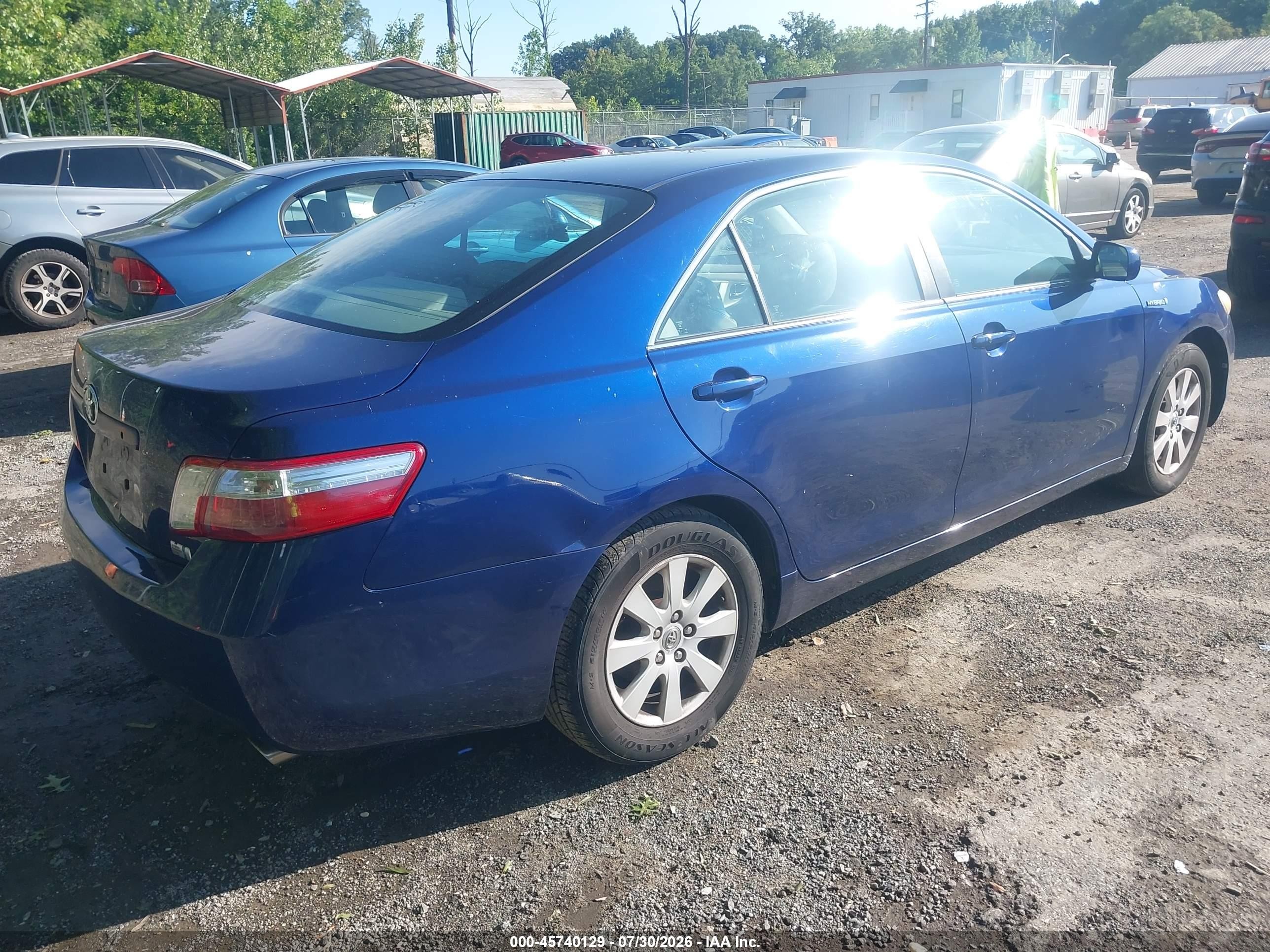 2009 Toyota Camry Hybrid   Blue vin: 4T1BB46K49U076499