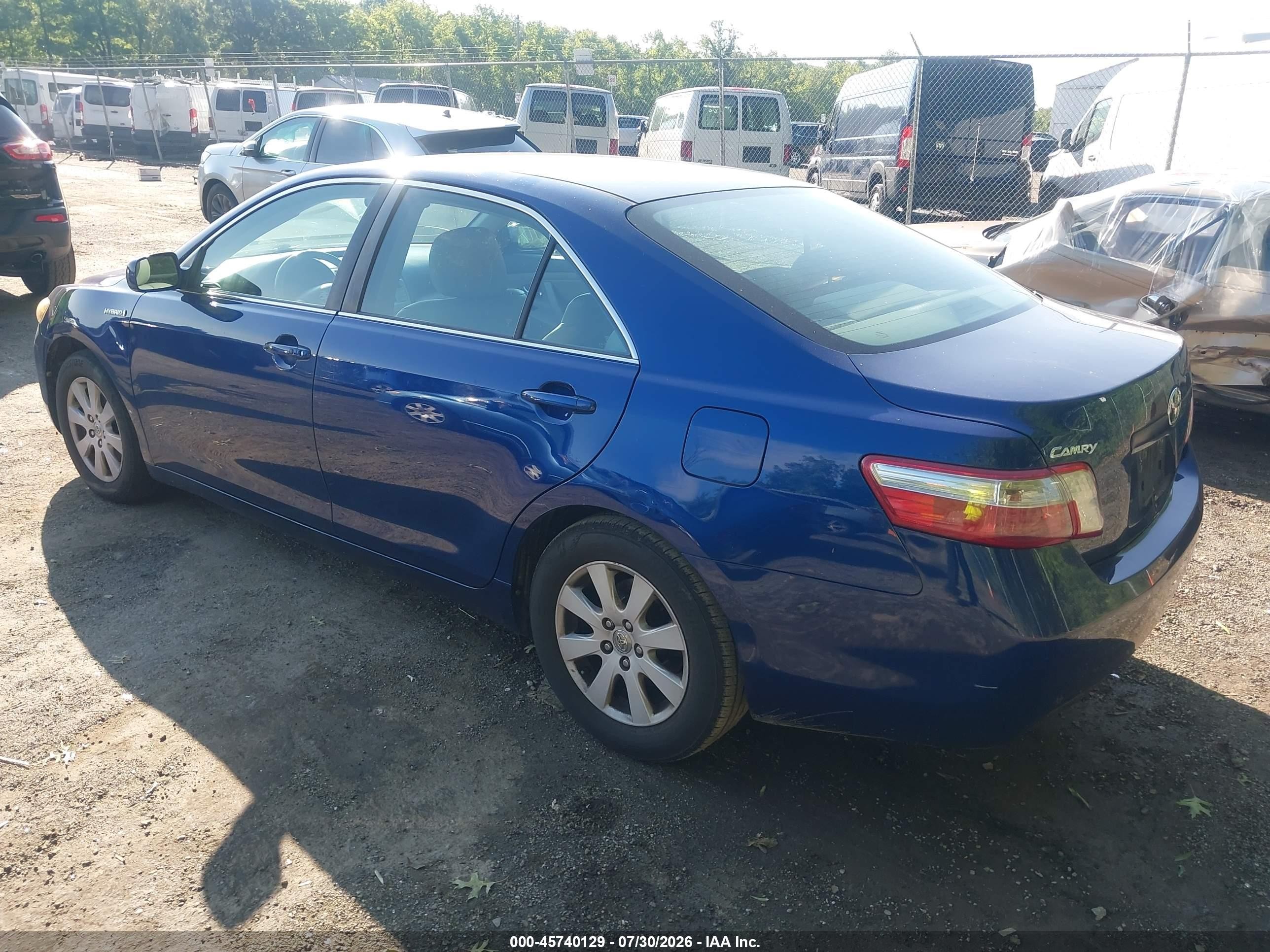 2009 Toyota Camry Hybrid   Blue vin: 4T1BB46K49U076499