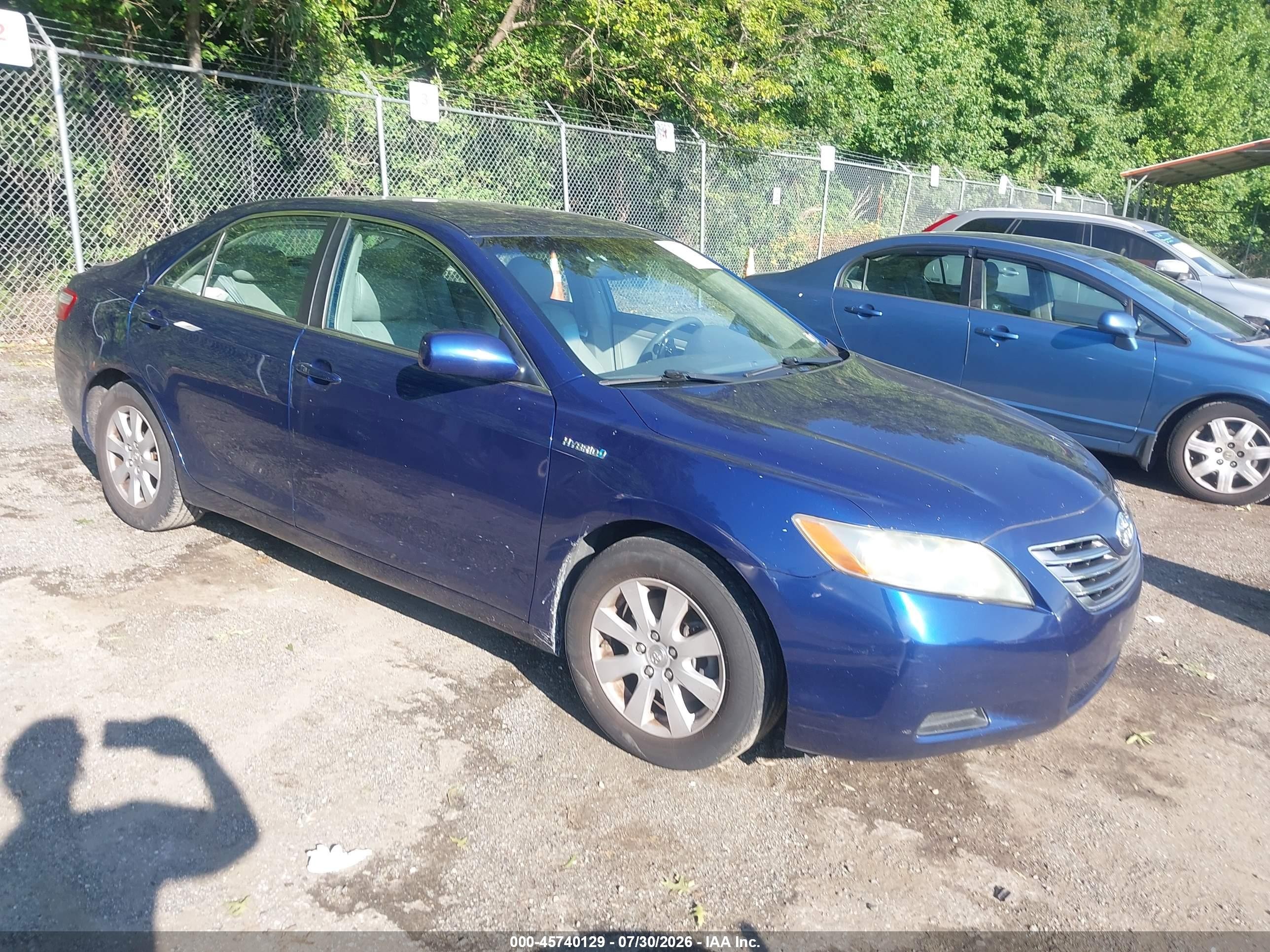 2009 Toyota Camry Hybrid   Blue vin: 4T1BB46K49U076499