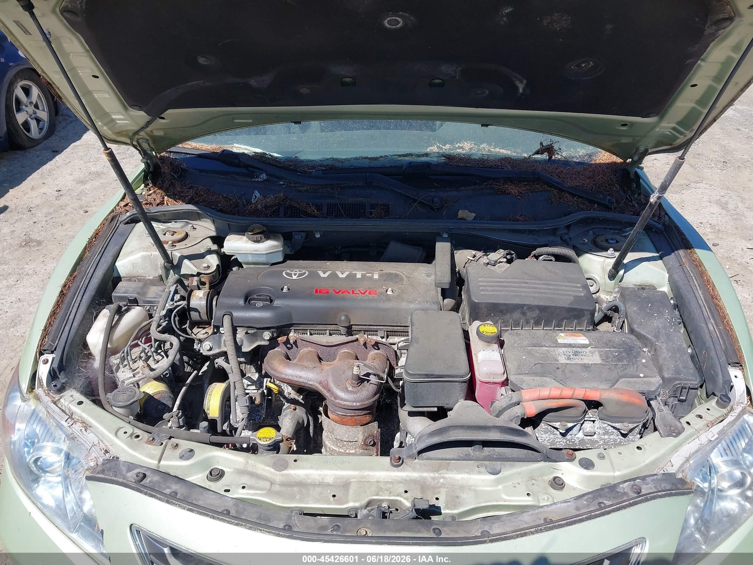 2009 Toyota Camry Hybrid   Green vin: 4T1BB46K49U082223