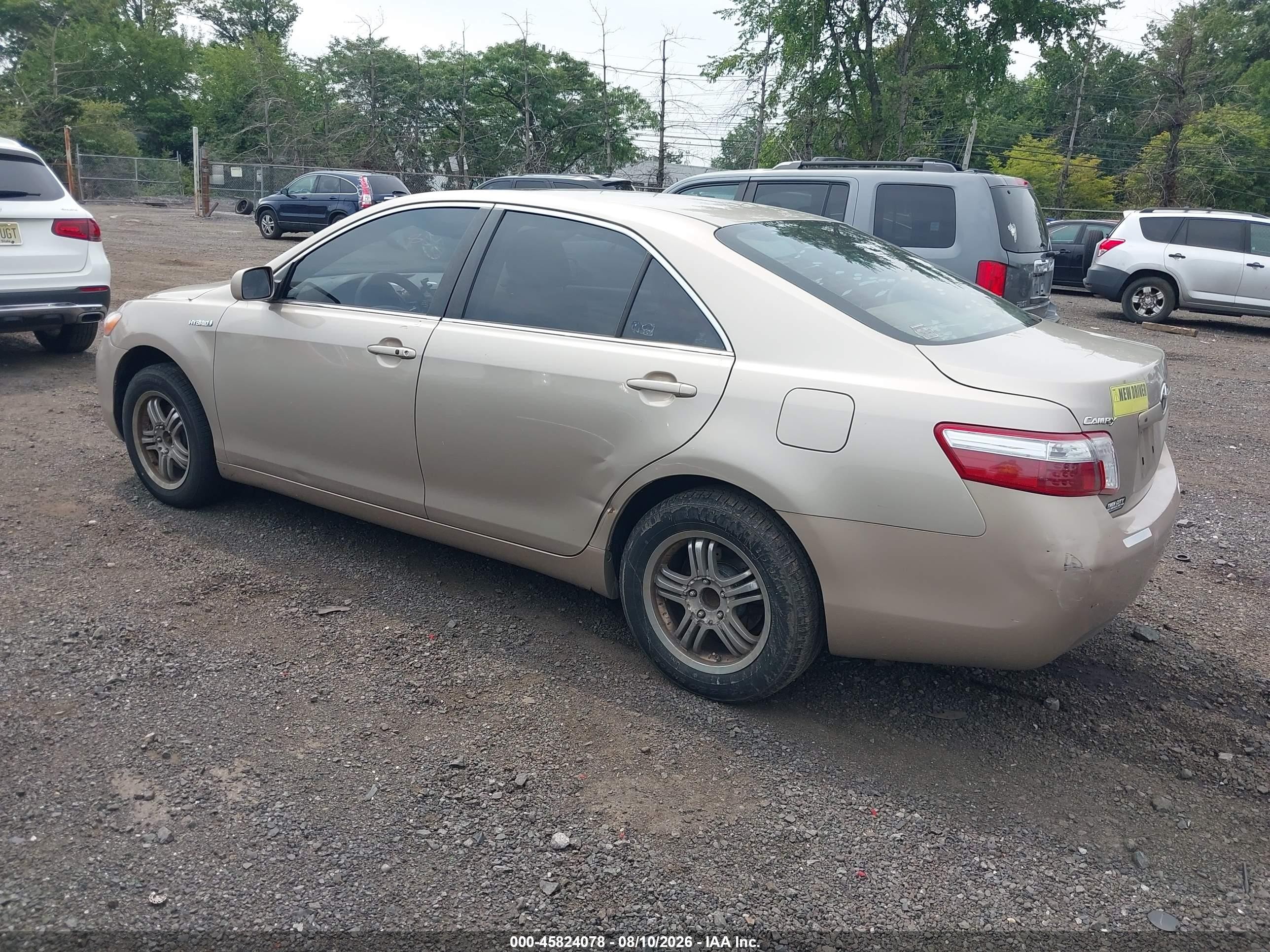 2009 Toyota Camry Hybrid   Gold vin: 4T1BB46K49U084344