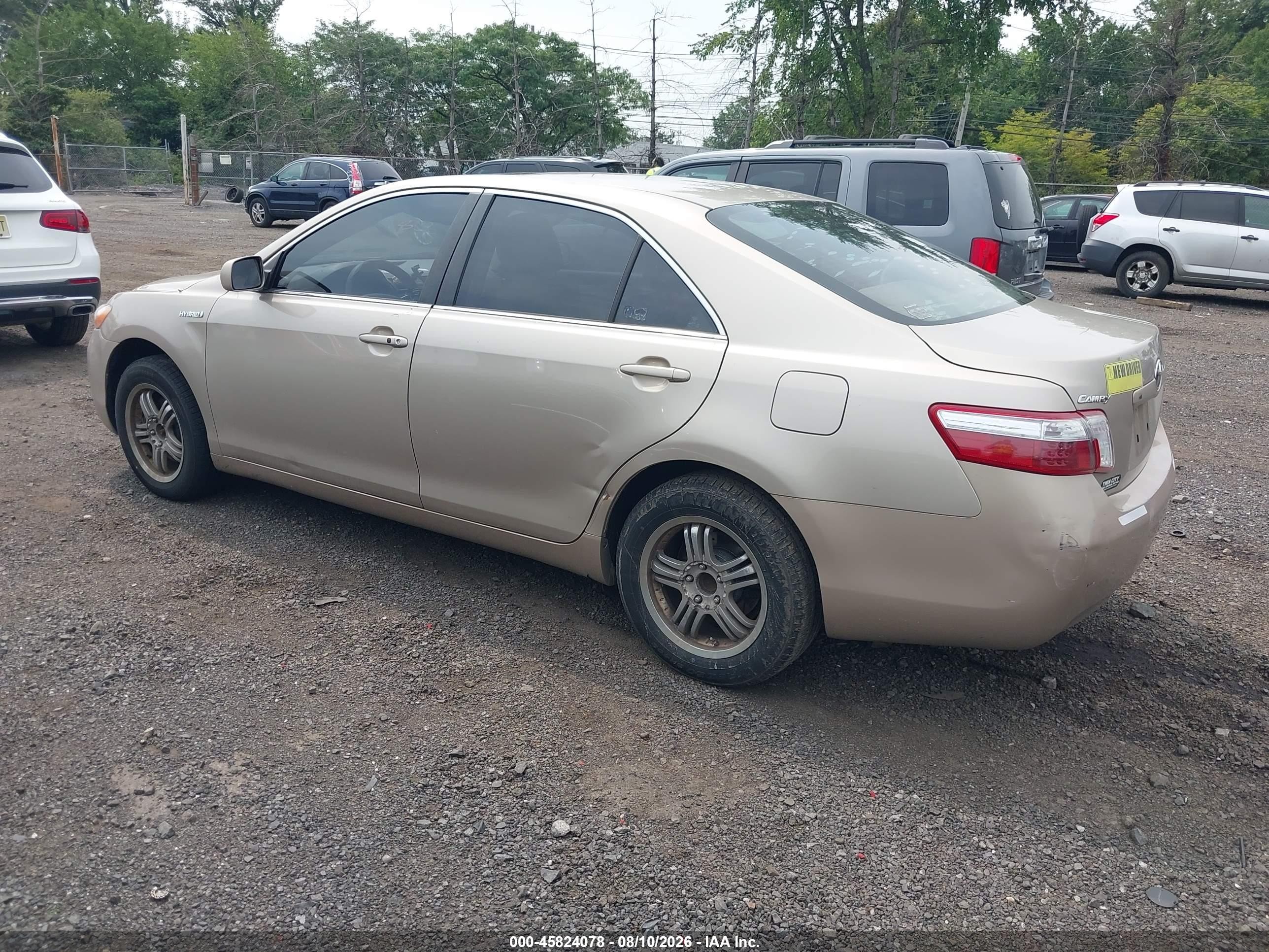 2009 Toyota Camry Hybrid   Gold vin: 4T1BB46K49U084344
