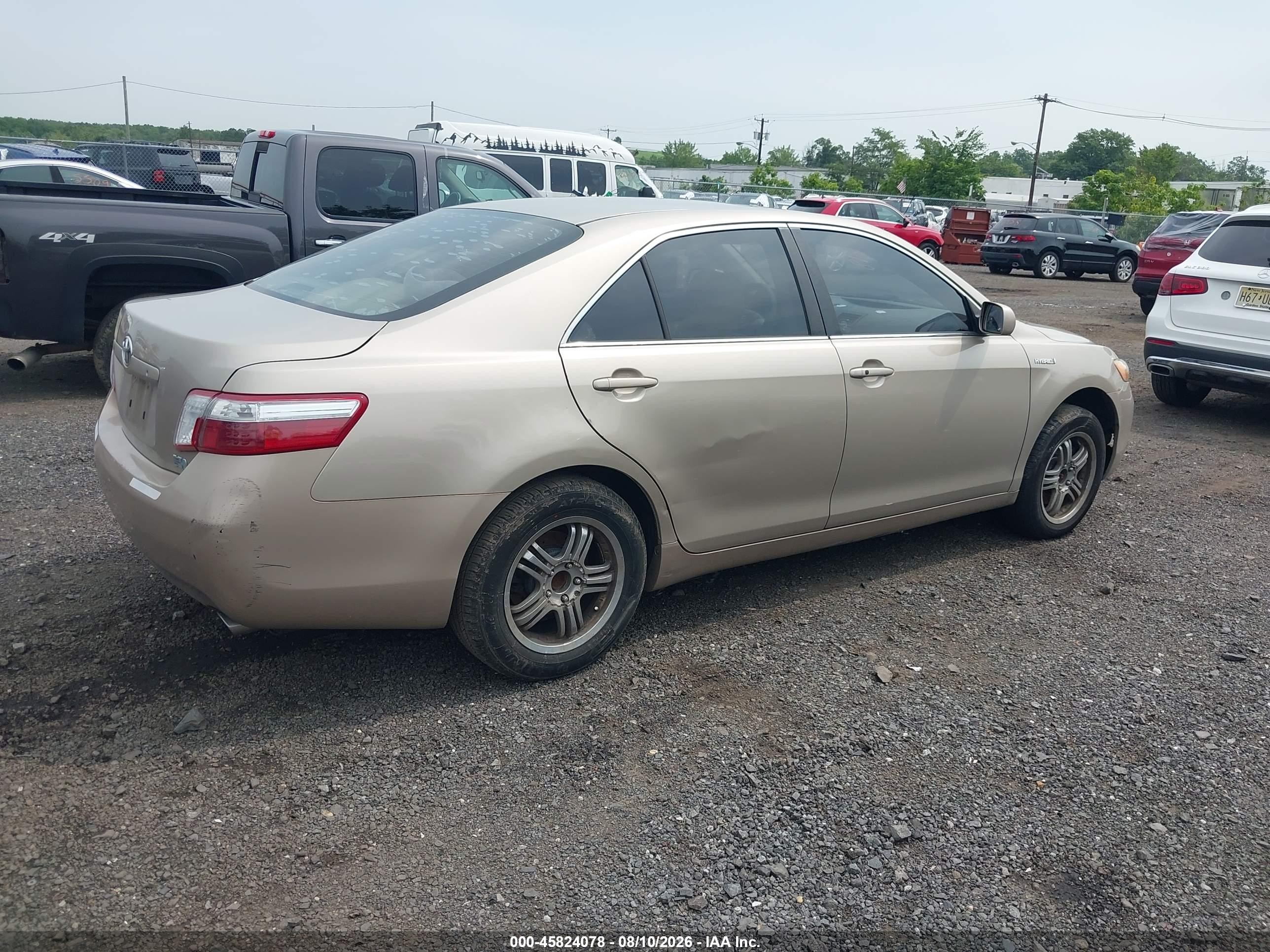 2009 Toyota Camry Hybrid   Gold vin: 4T1BB46K49U084344
