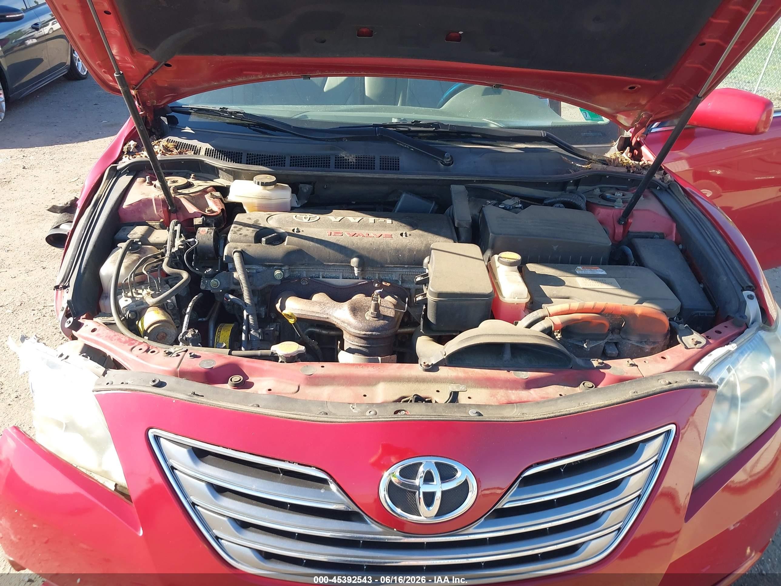 2009 Toyota Camry Hybrid   Red vin: 4T1BB46K49U085204