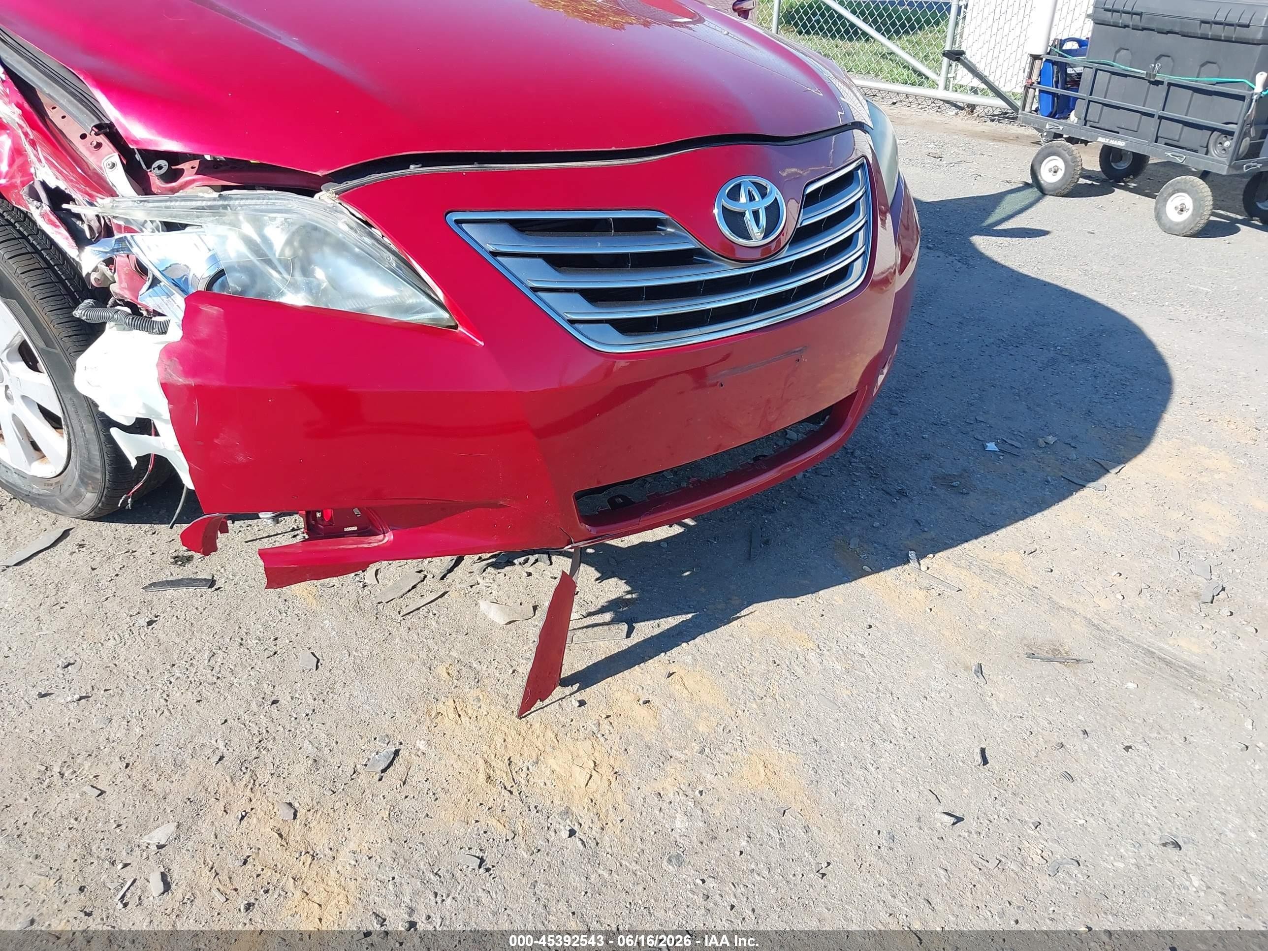 2009 Toyota Camry Hybrid   Red vin: 4T1BB46K49U085204
