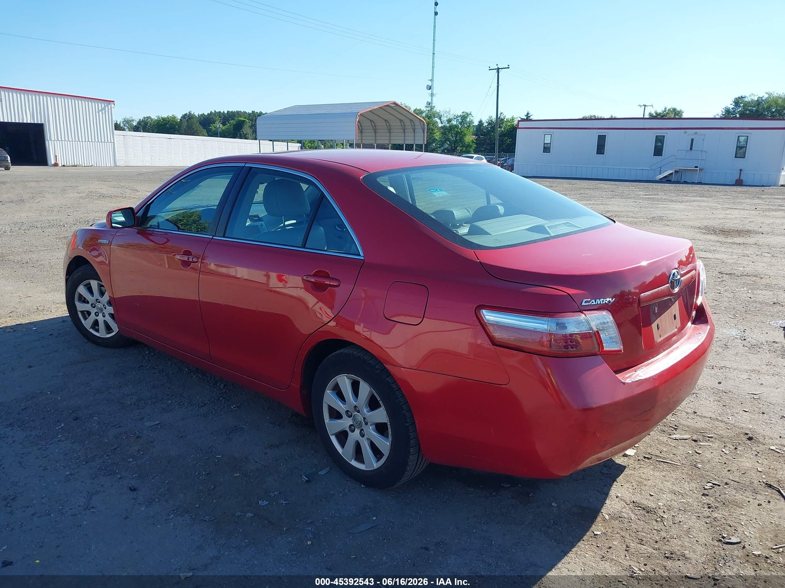 2009 Toyota Camry Hybrid   Red vin: 4T1BB46K49U085204