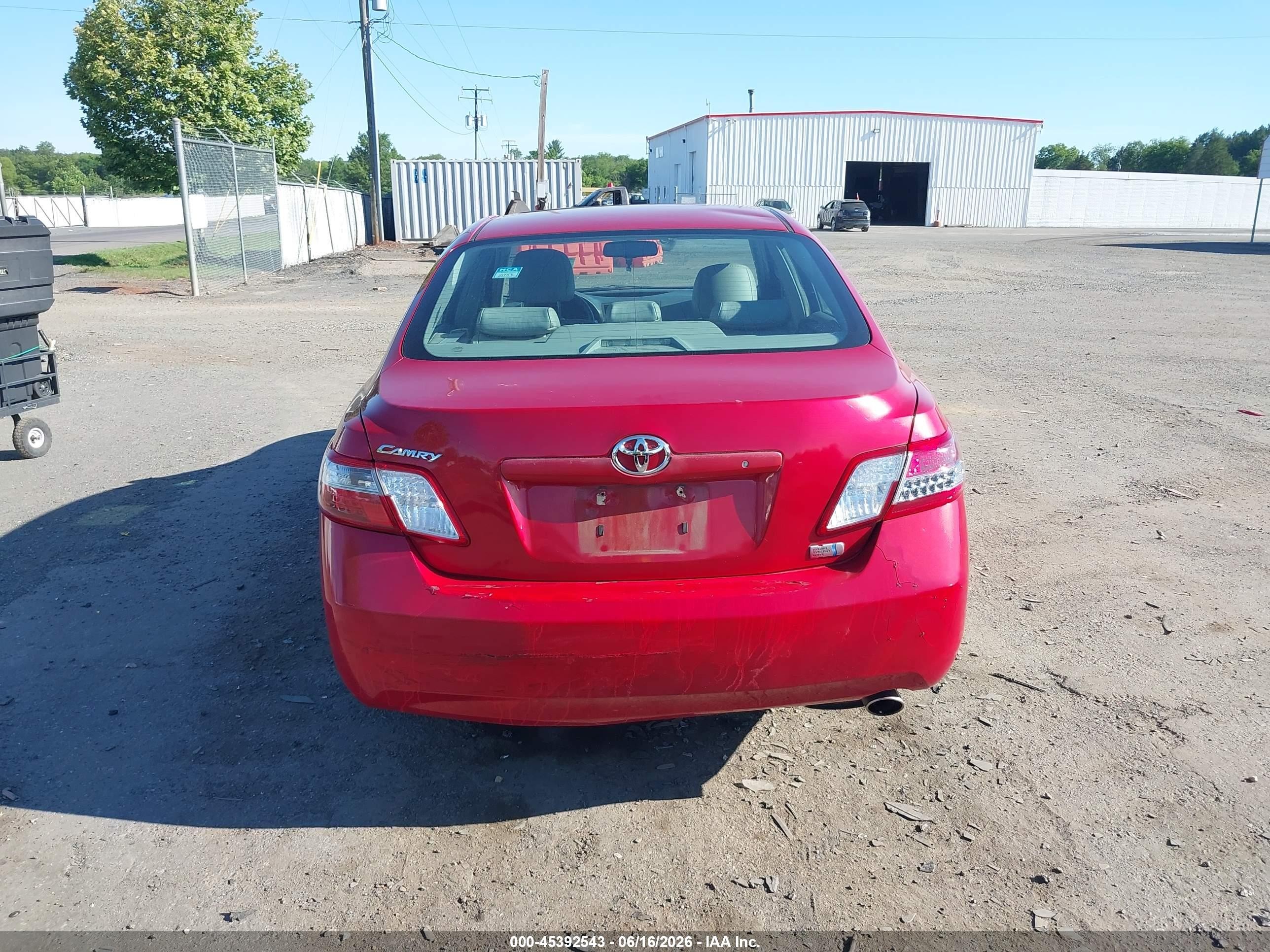 2009 Toyota Camry Hybrid   Red vin: 4T1BB46K49U085204