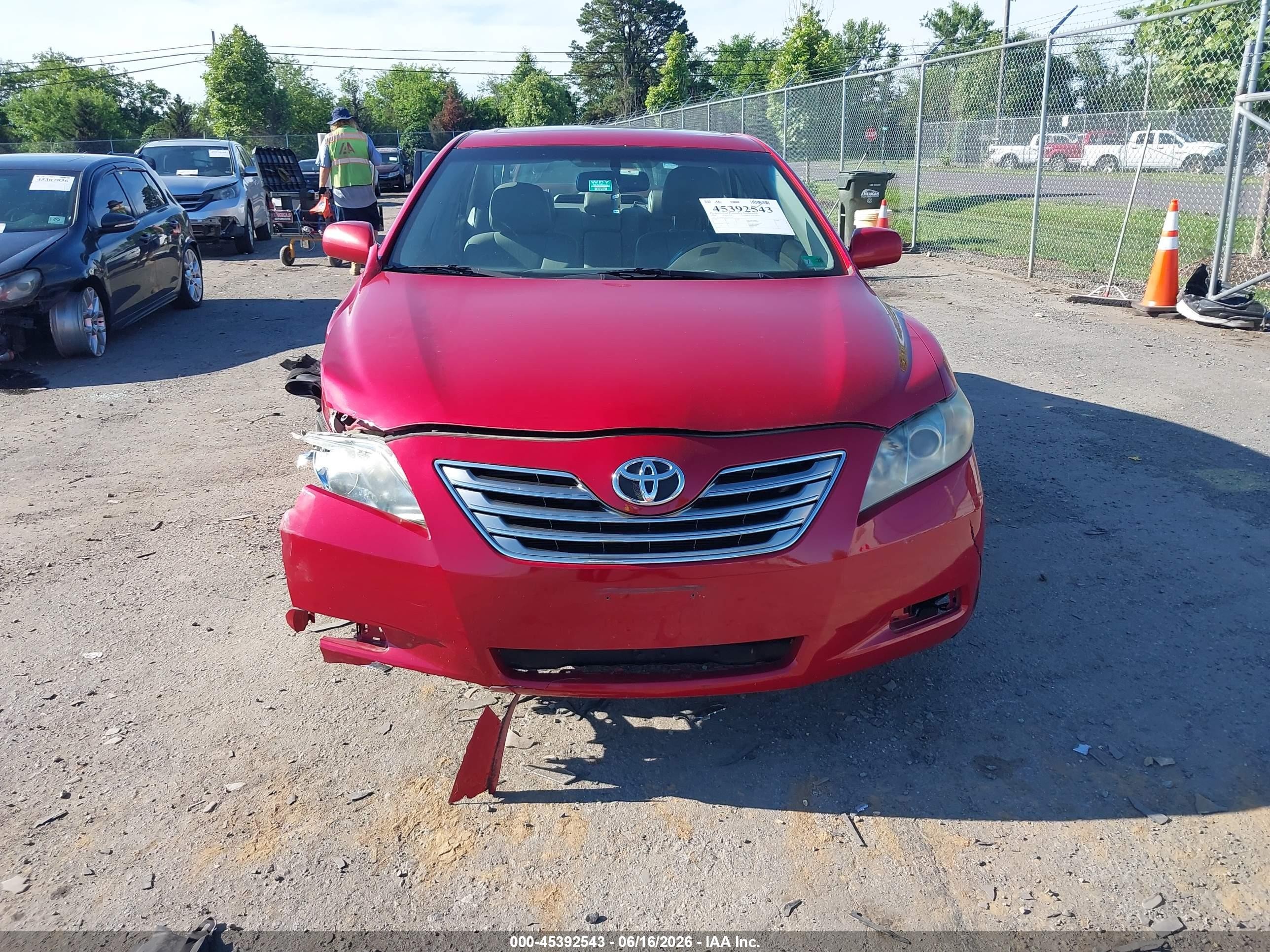 2009 Toyota Camry Hybrid   Red vin: 4T1BB46K49U085204