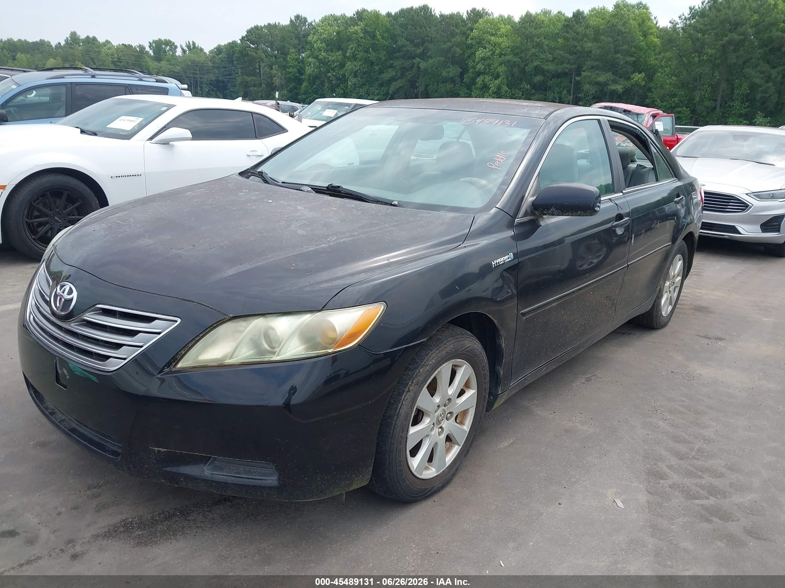 2009 Toyota Camry Hybrid   Black vin: 4T1BB46K49U098082