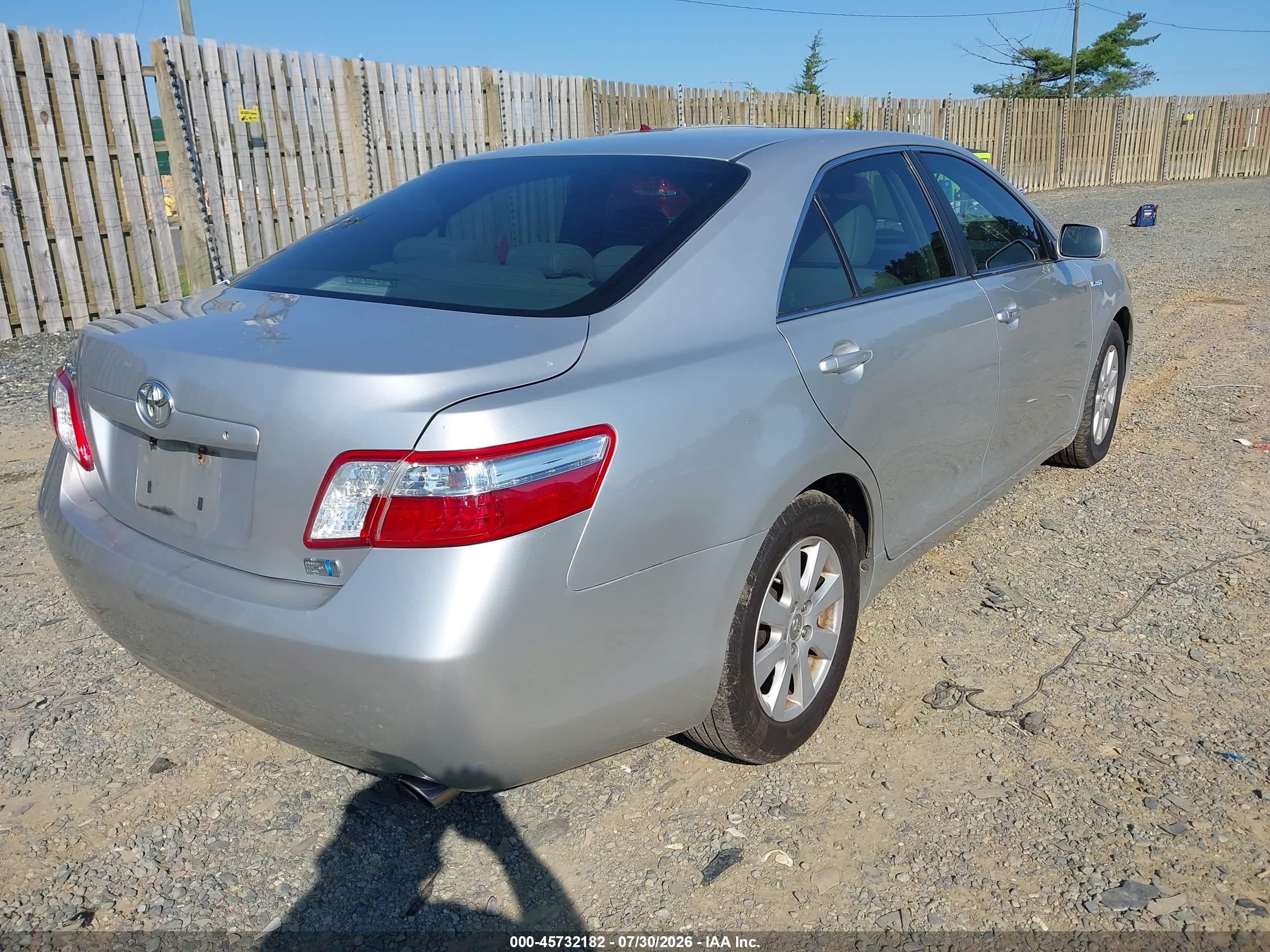 2009 Toyota Camry Hybrid   Silver vin: 4T1BB46K49U103992