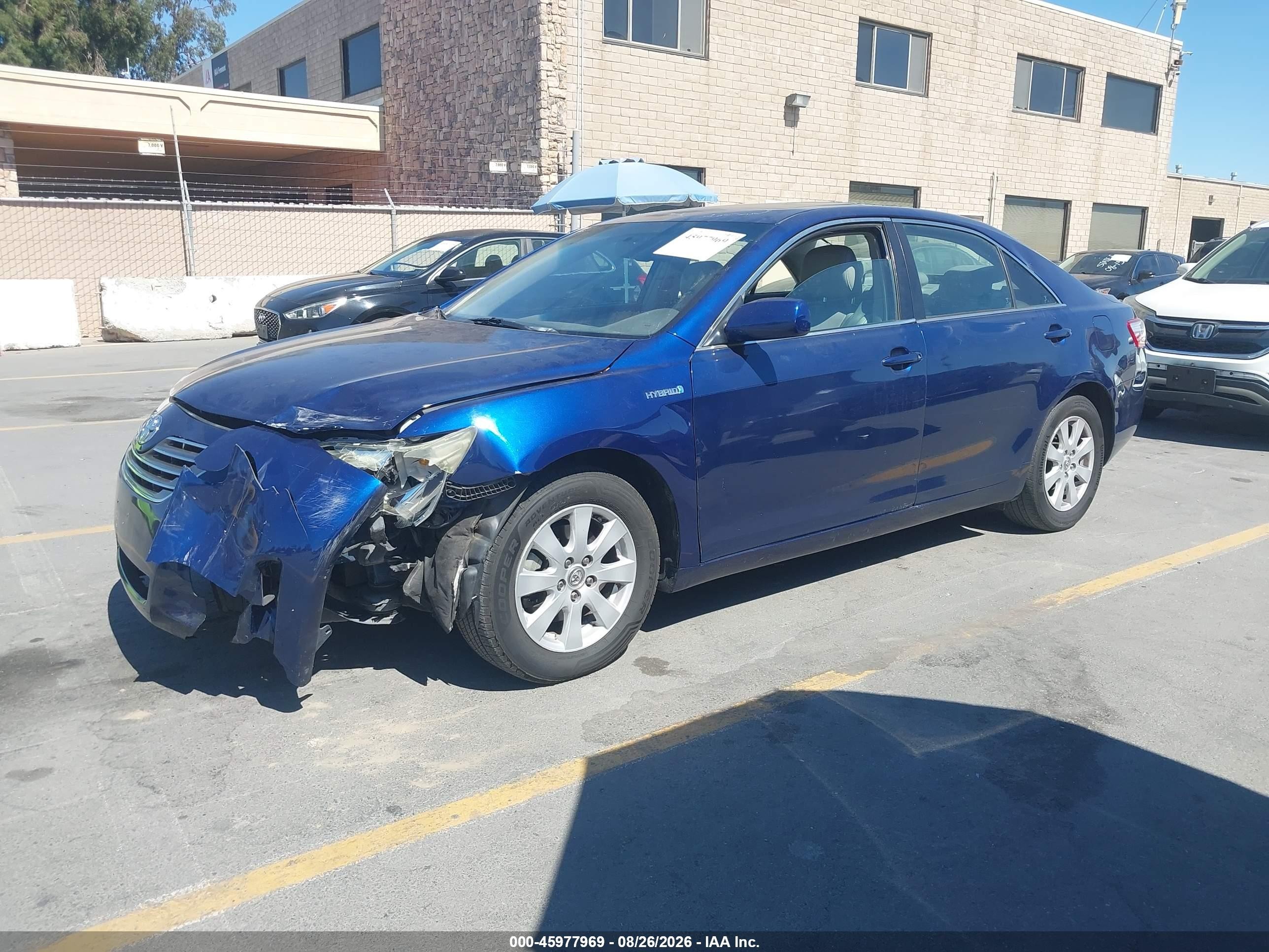 2008 Toyota Camry Hybrid   Синий vin: 4T1BB46K58U034681