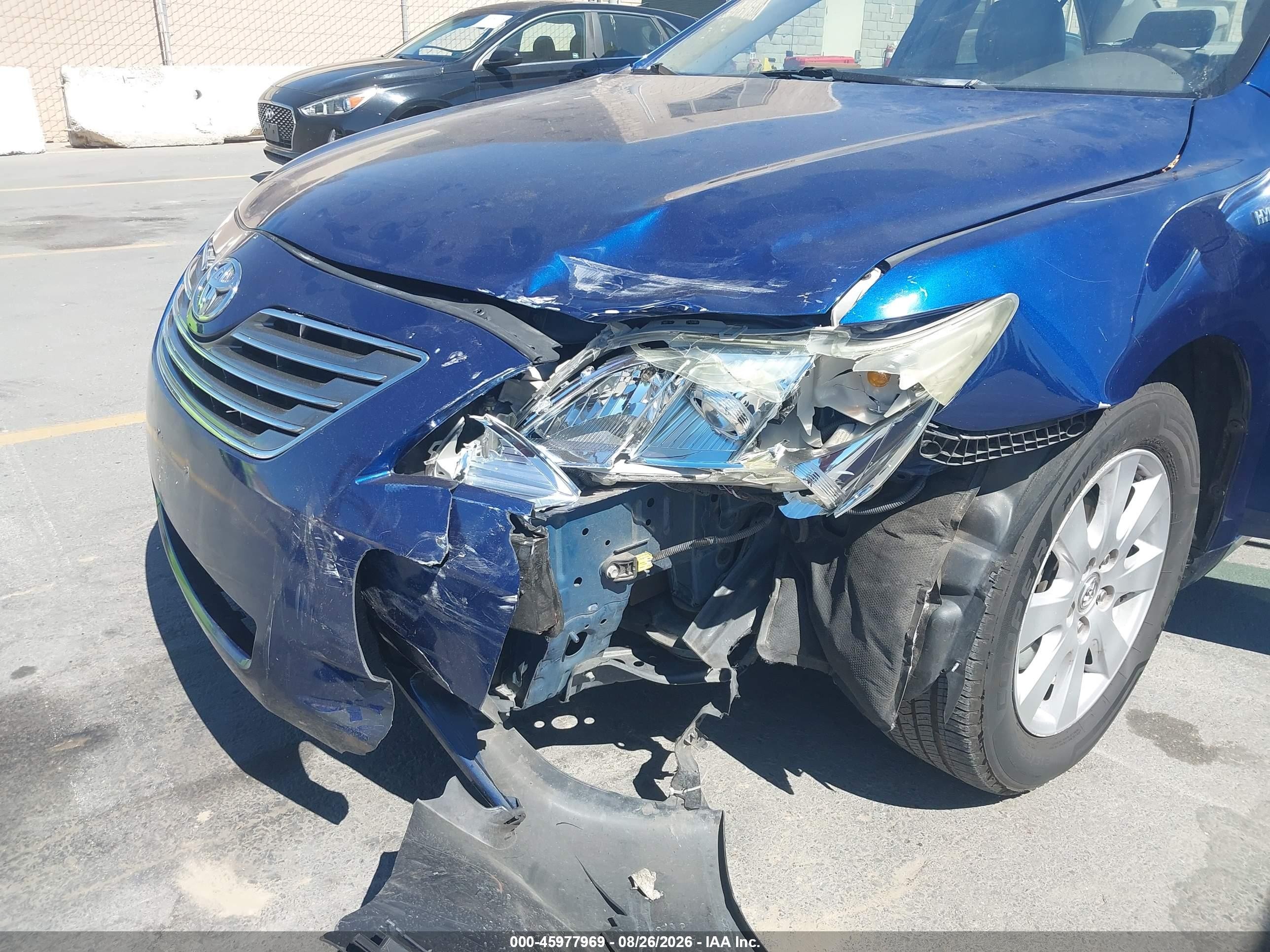 2008 Toyota Camry Hybrid   Синий vin: 4T1BB46K58U034681