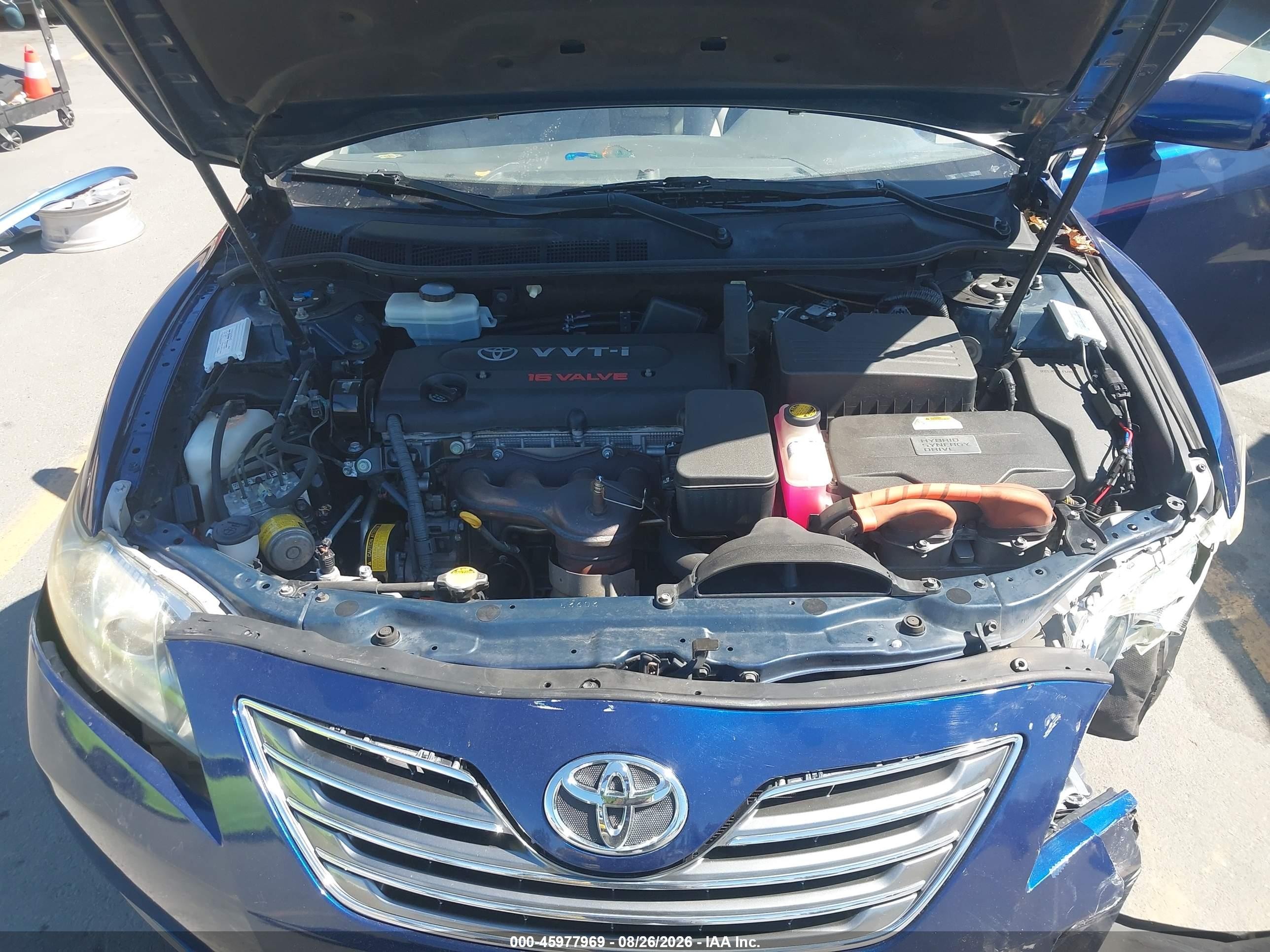 2008 Toyota Camry Hybrid   Синий vin: 4T1BB46K58U034681