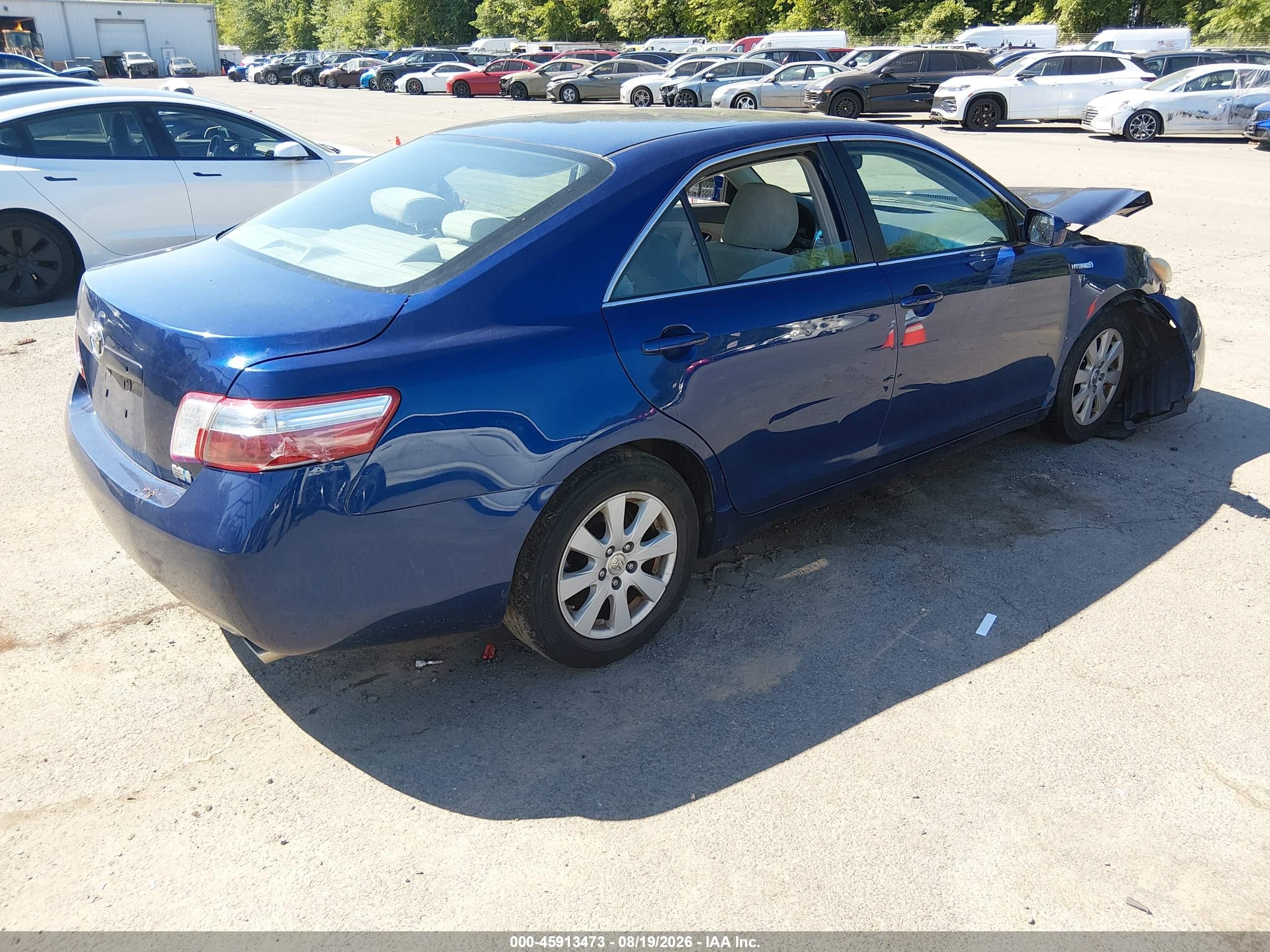 2008 Toyota Camry Hybrid   Dark Blue vin: 4T1BB46K58U048743