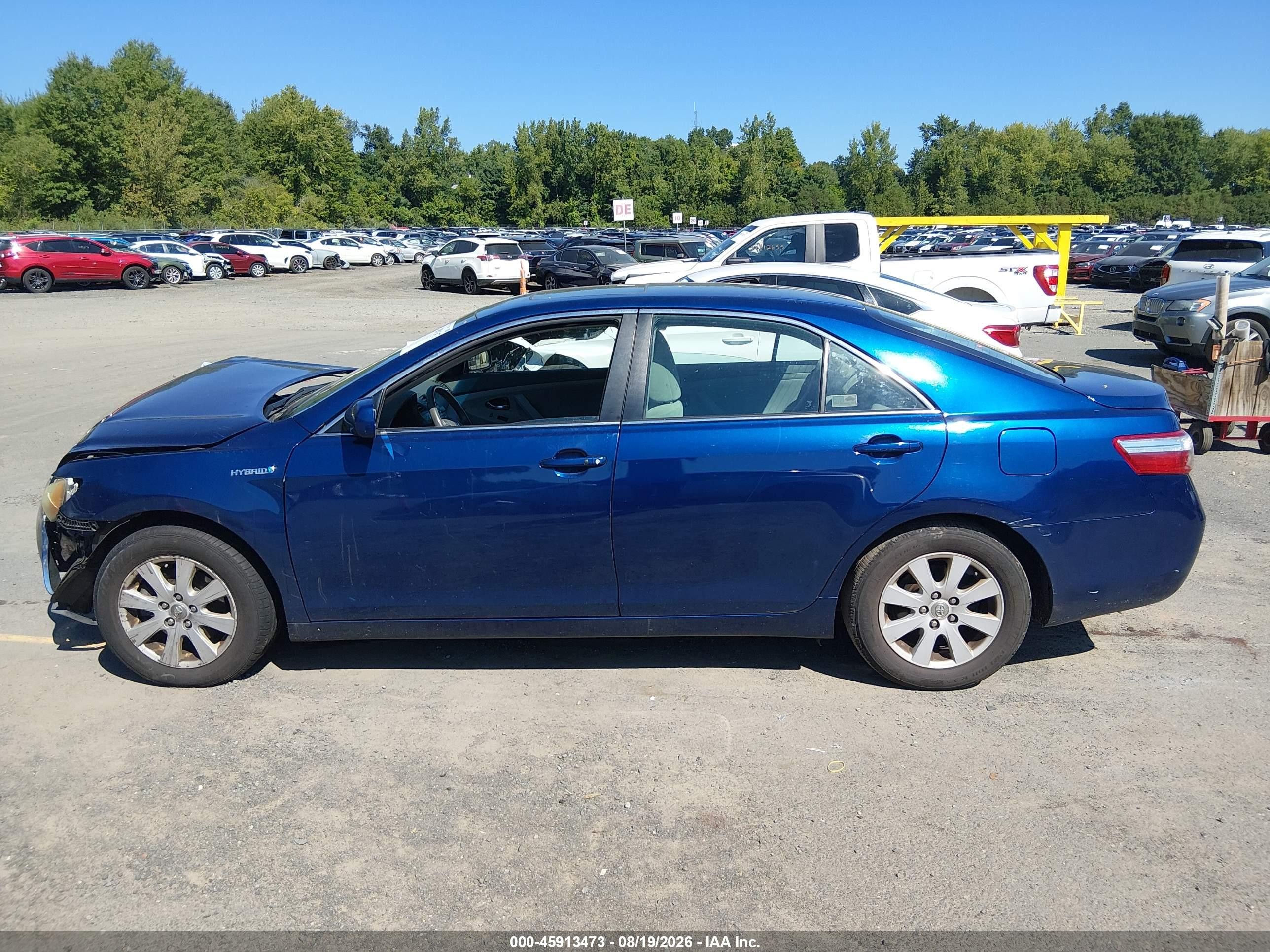 2008 Toyota Camry Hybrid   Dark Blue vin: 4T1BB46K58U048743