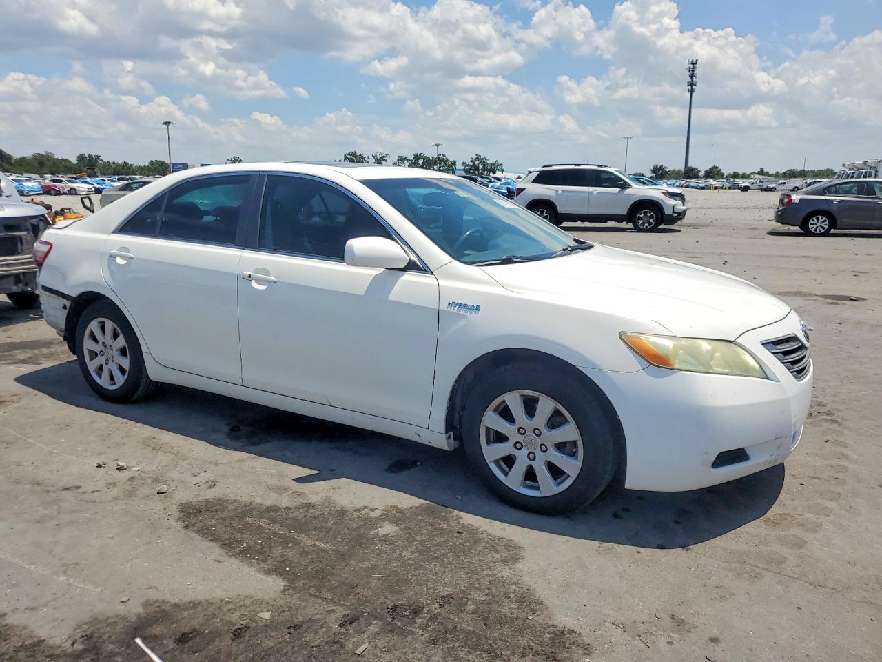 2008 Toyota Camry Hybrid White vin: 4T1BB46K58U056244