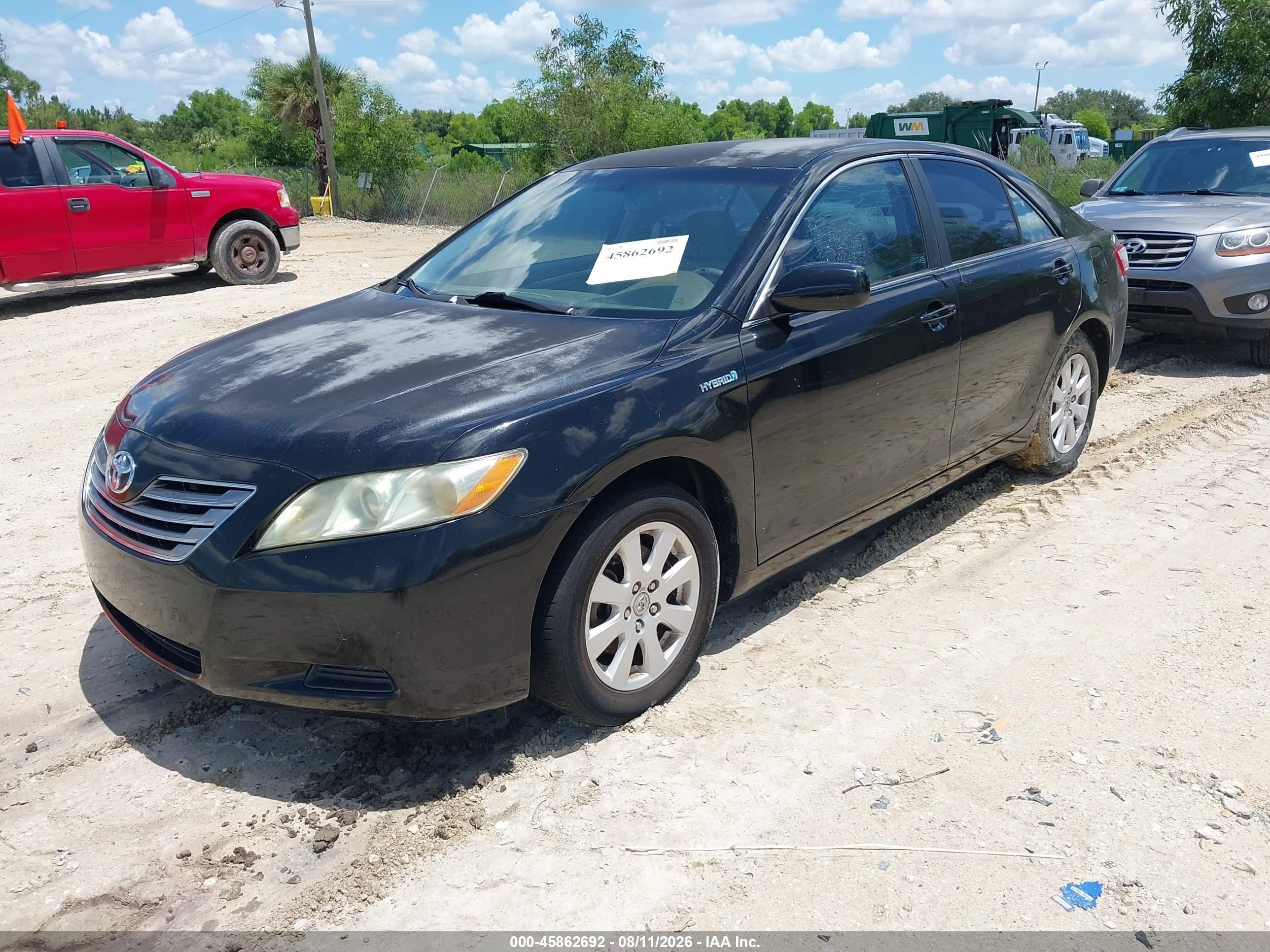 2009 Toyota Camry Hybrid   Black vin: 4T1BB46K59U068699