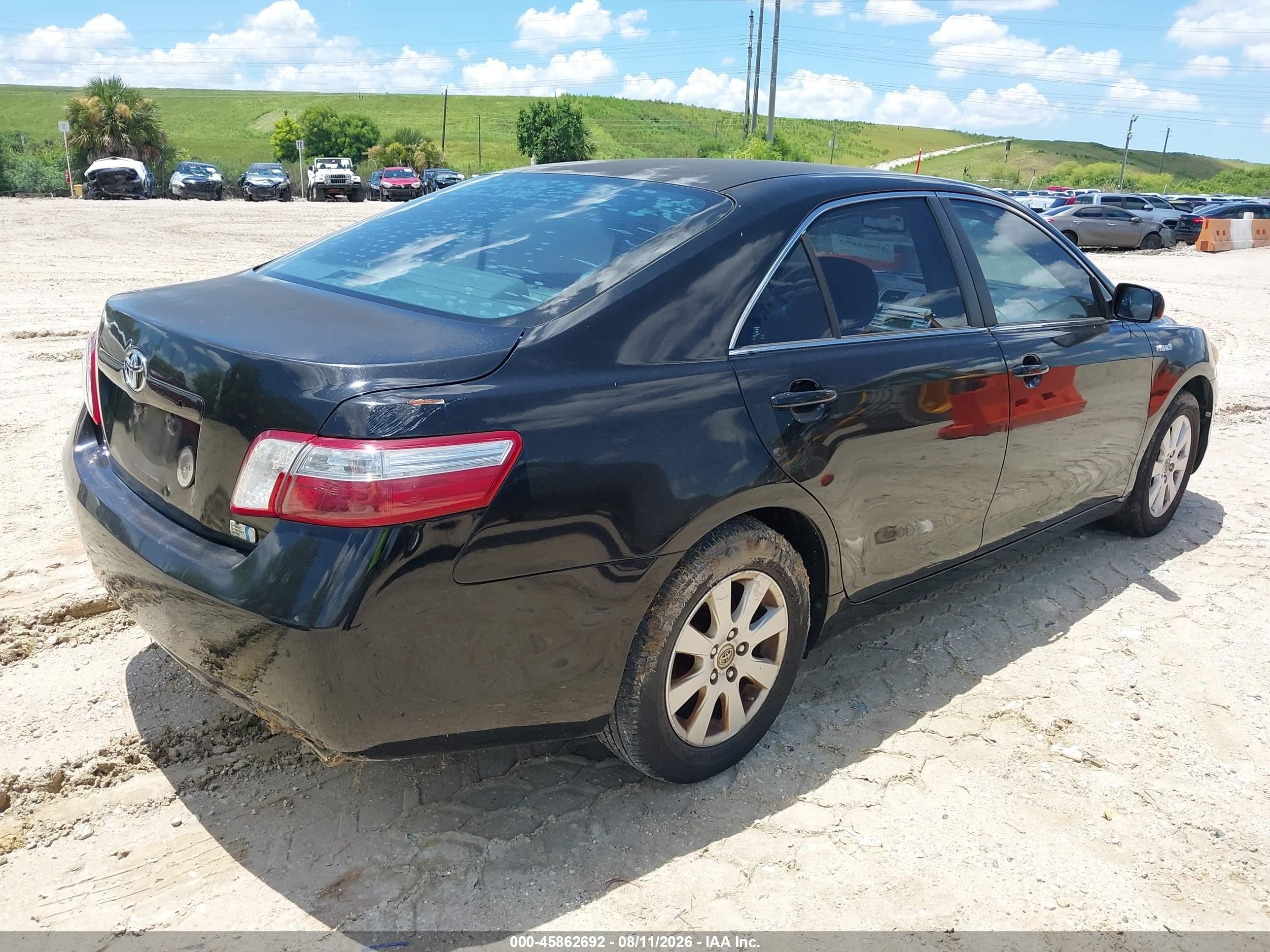 2009 Toyota Camry Hybrid   Black vin: 4T1BB46K59U068699