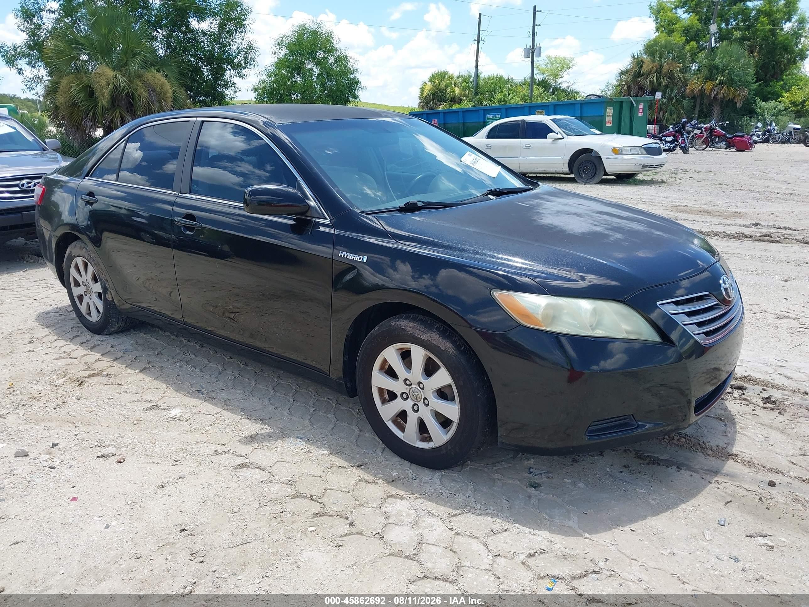 2009 Toyota Camry Hybrid   Black vin: 4T1BB46K59U068699