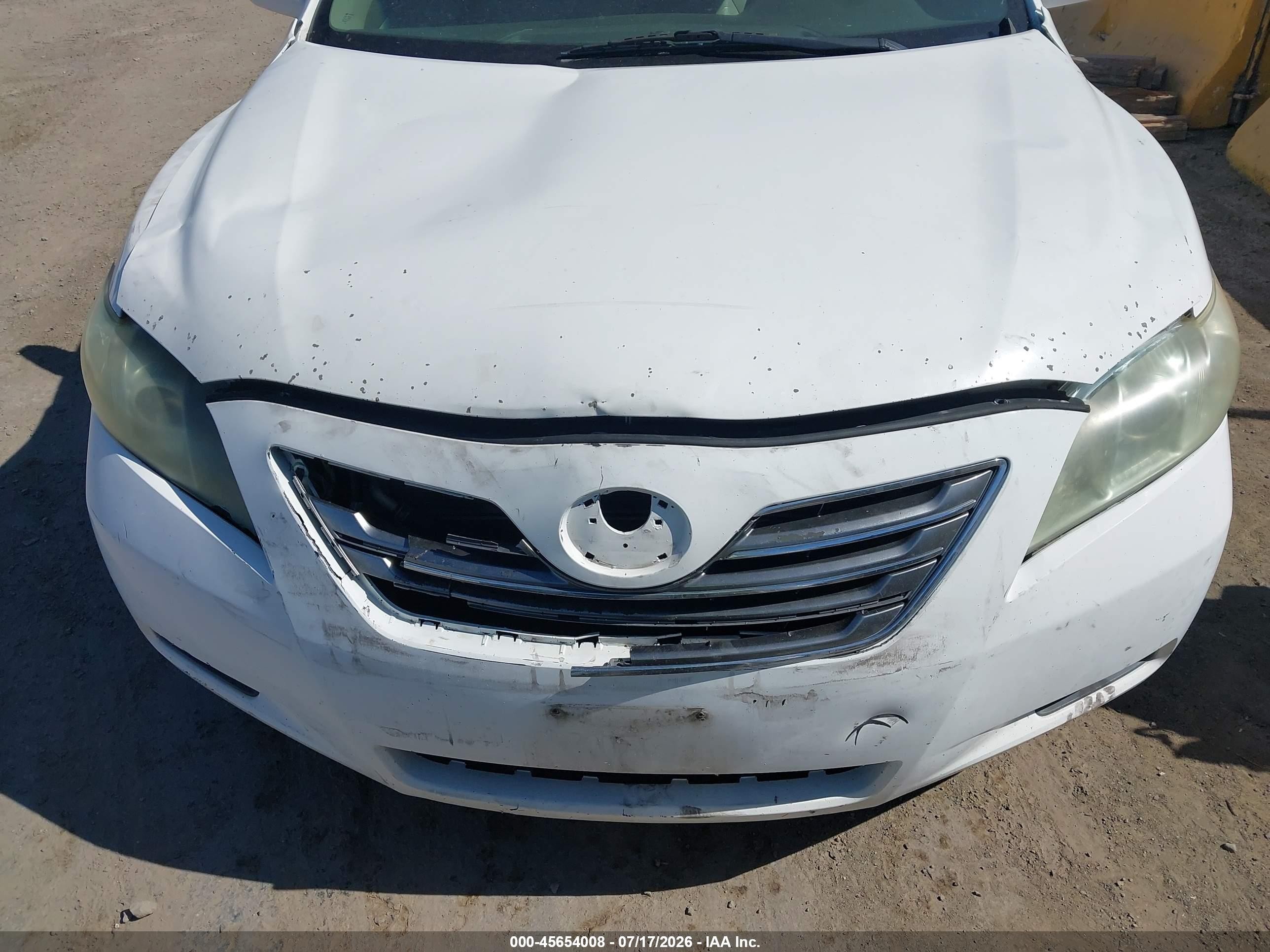 2009 Toyota Camry Hybrid   White vin: 4T1BB46K59U072073