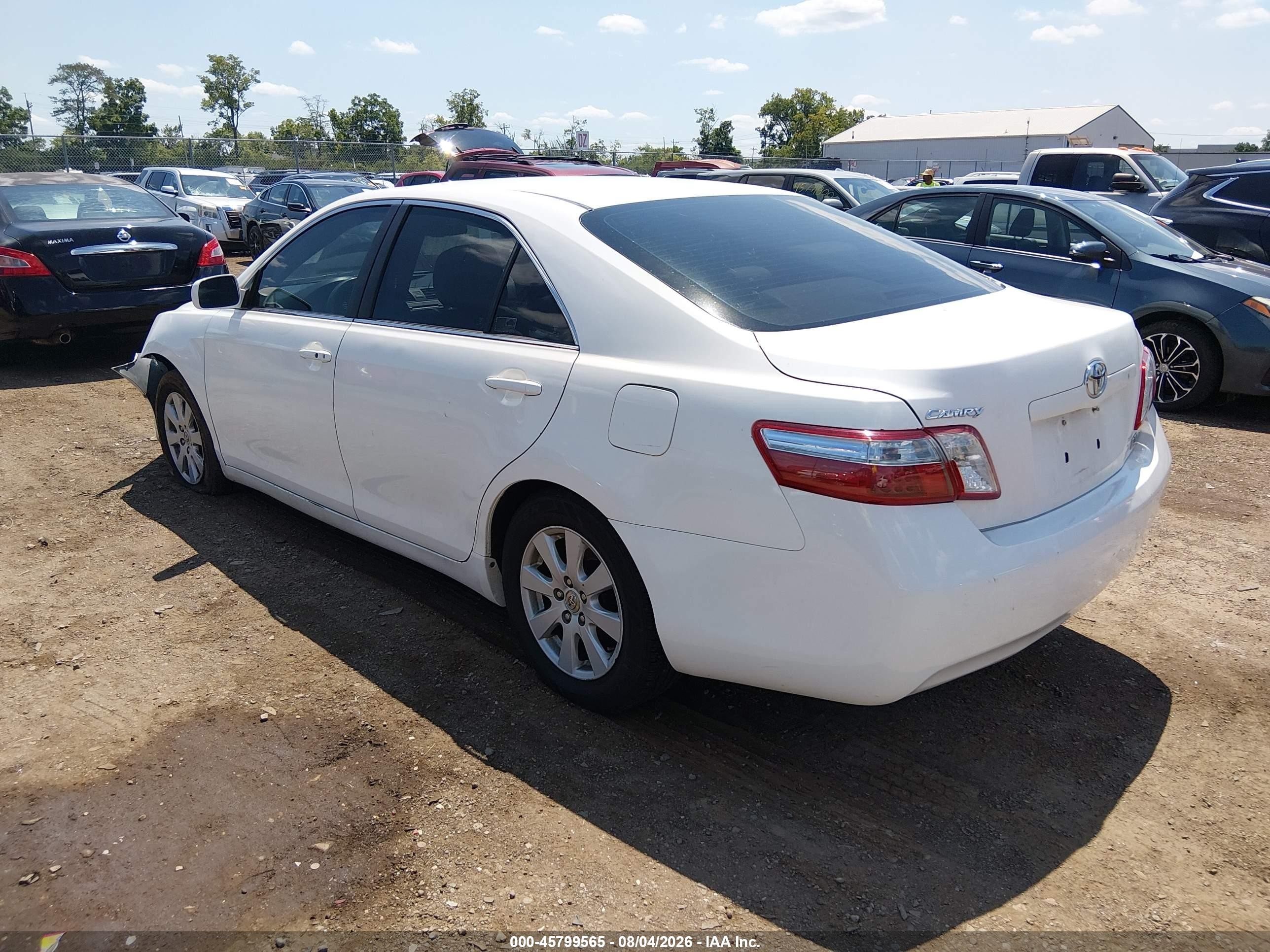 2009 Toyota Camry Hybrid   White vin: 4T1BB46K59U098673