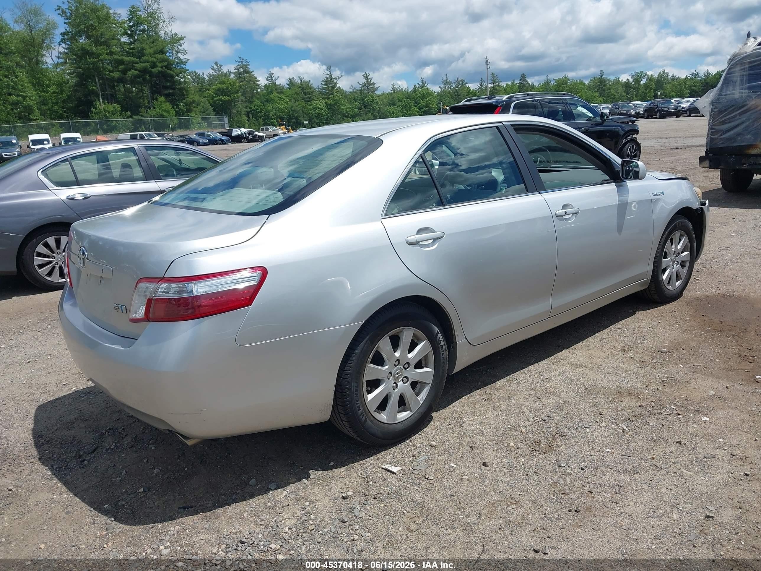 2009 Toyota Camry Hybrid   Silver vin: 4T1BB46K59U107629