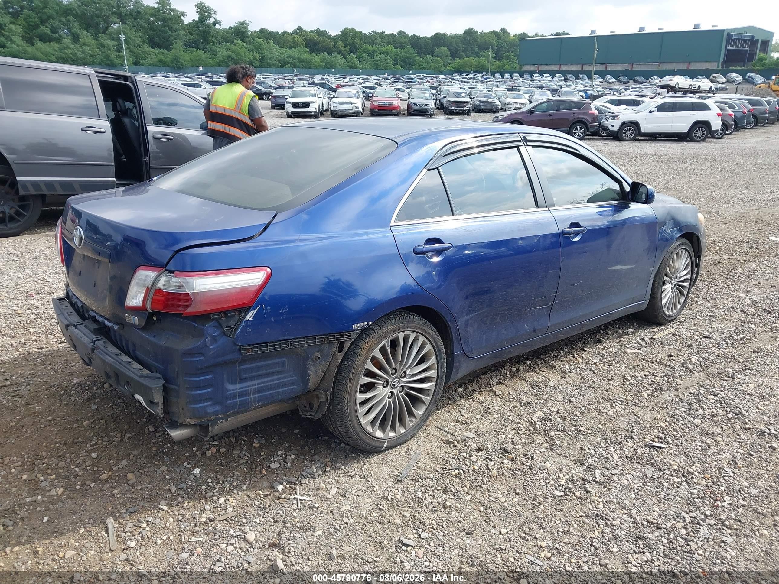 2007 Toyota Camry Hybrid Синий vin: 4T1BB46K67U008203