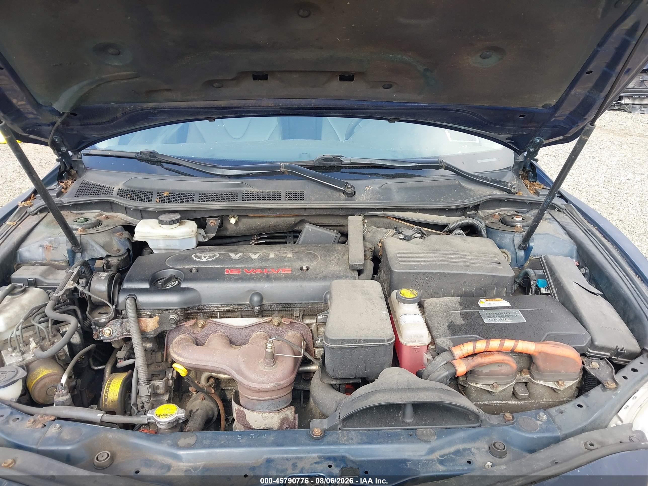 2007 Toyota Camry Hybrid Синий vin: 4T1BB46K67U008203