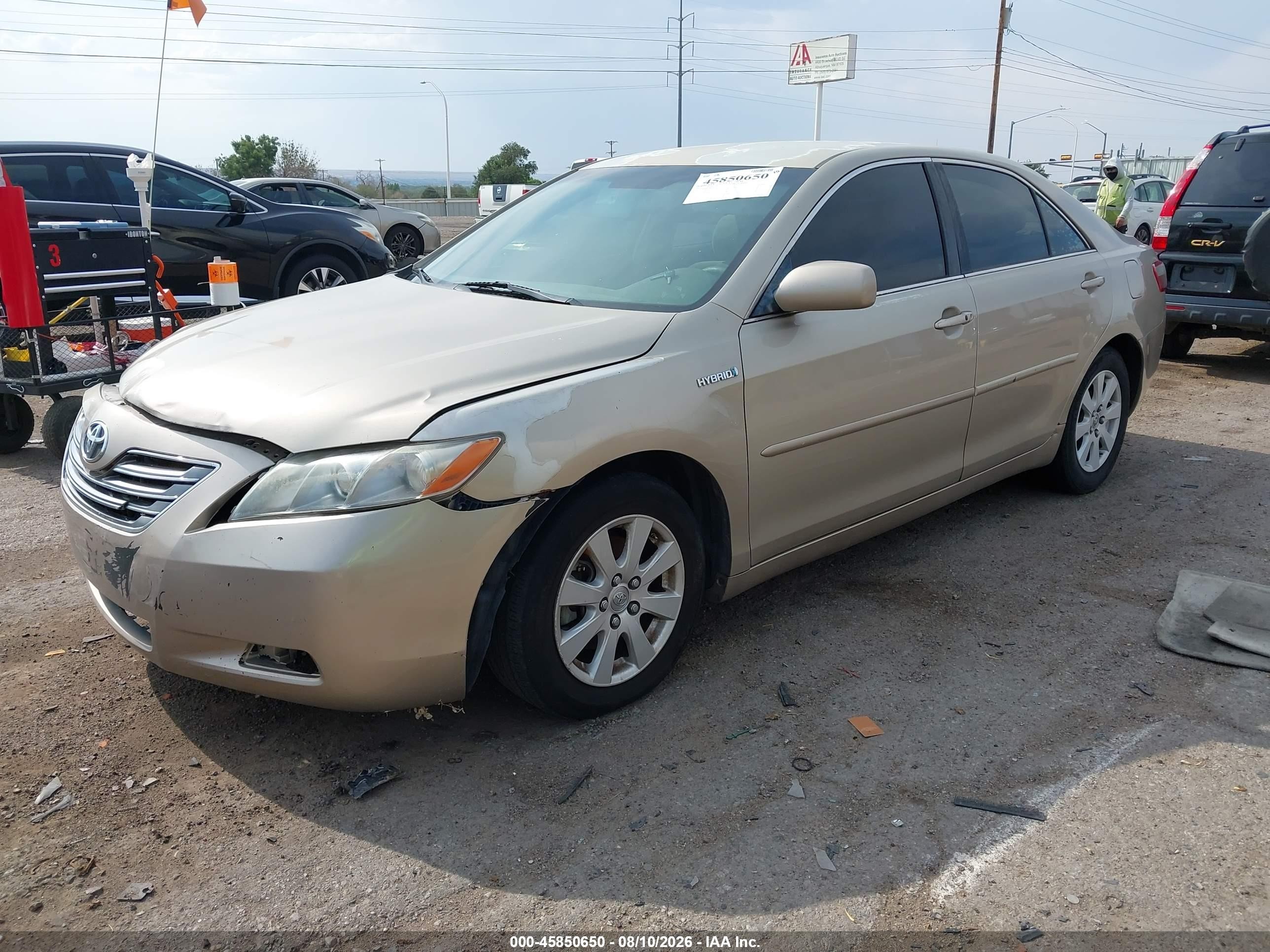 2007 Toyota Camry Hybrid   Gold vin: 4T1BB46K67U022036