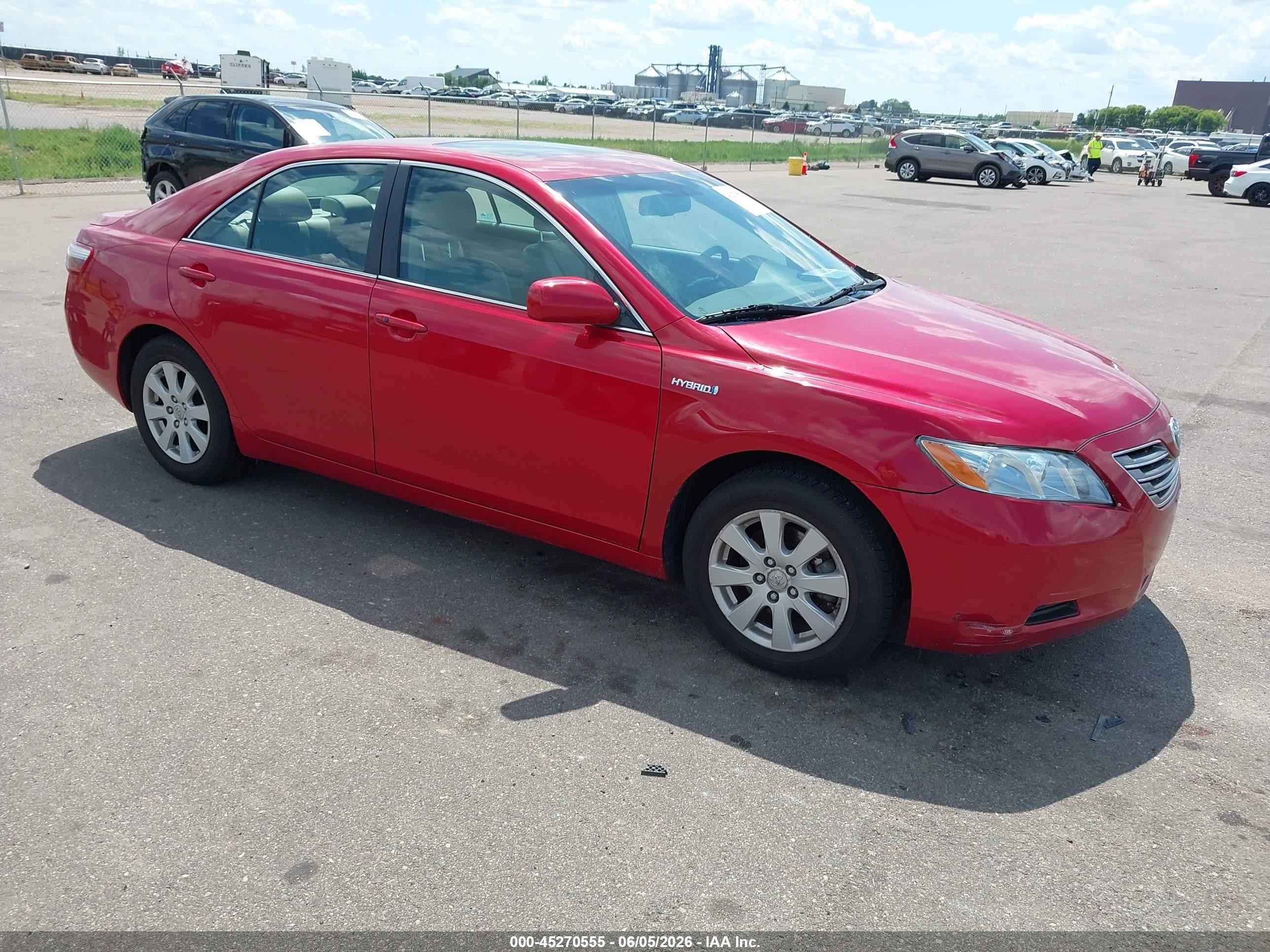 2008 Toyota Camry Hybrid   Red vin: 4T1BB46K68U039968