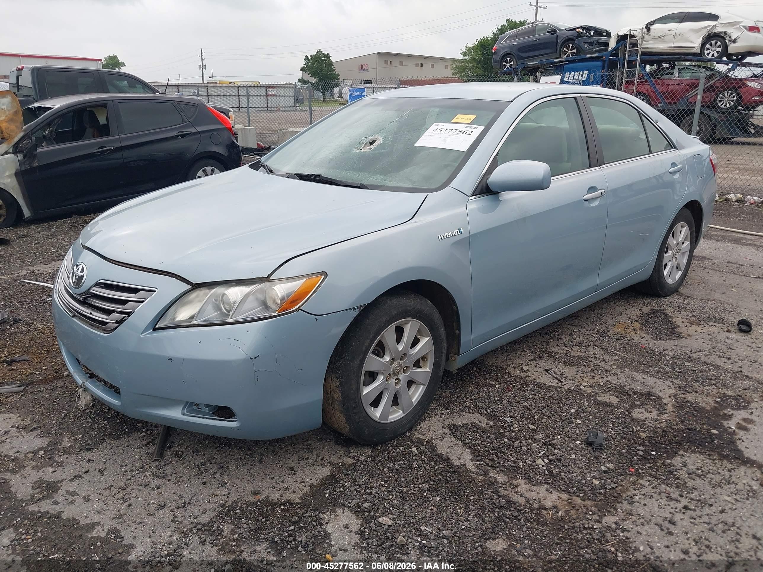 2008 Toyota Camry Hybrid   Light Blue vin: 4T1BB46K68U046080
