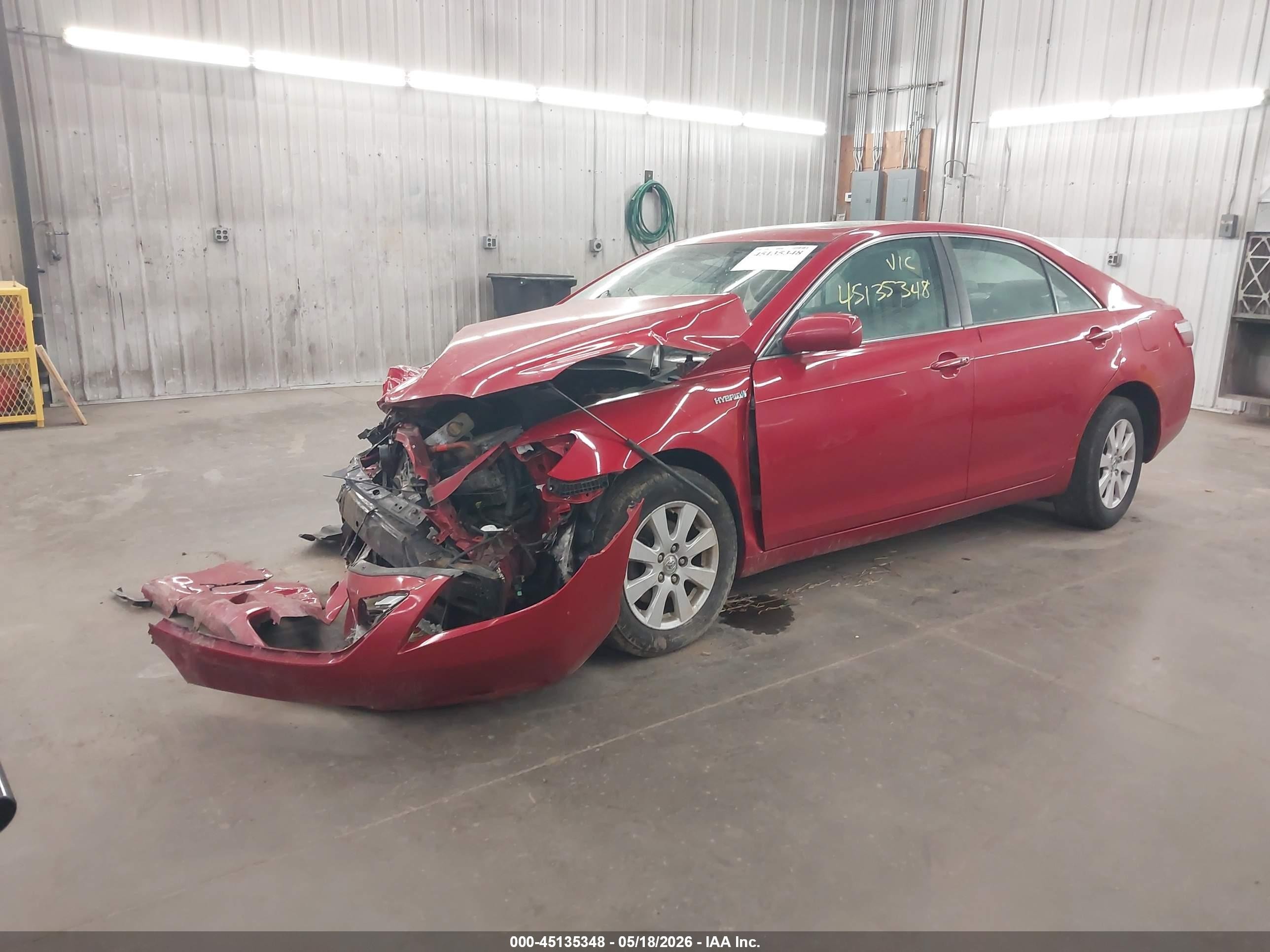 2009 Toyota Camry Hybrid   Red vin: 4T1BB46K69U071501