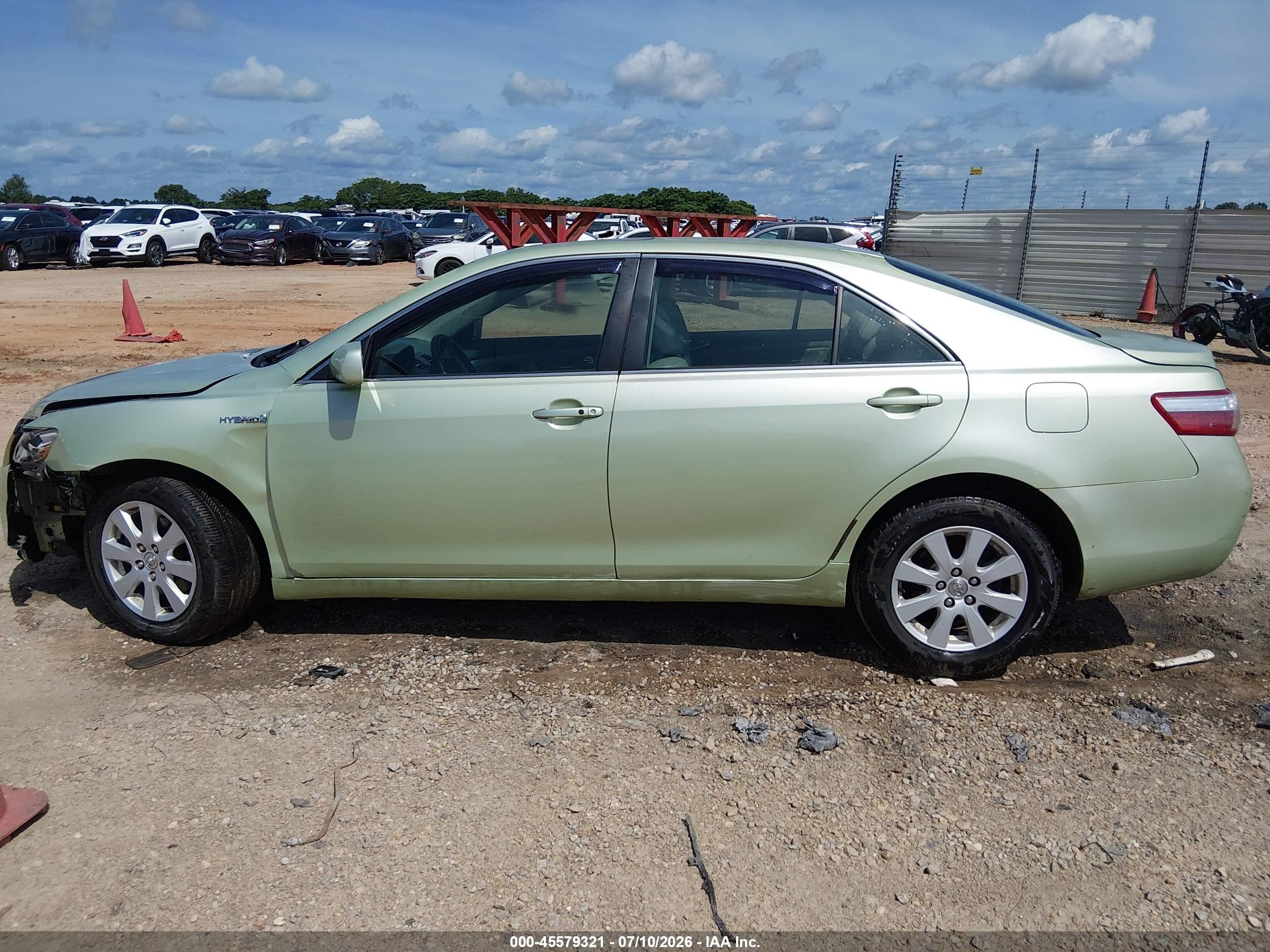 2009 Toyota Camry Hybrid   Green vin: 4T1BB46K69U091943