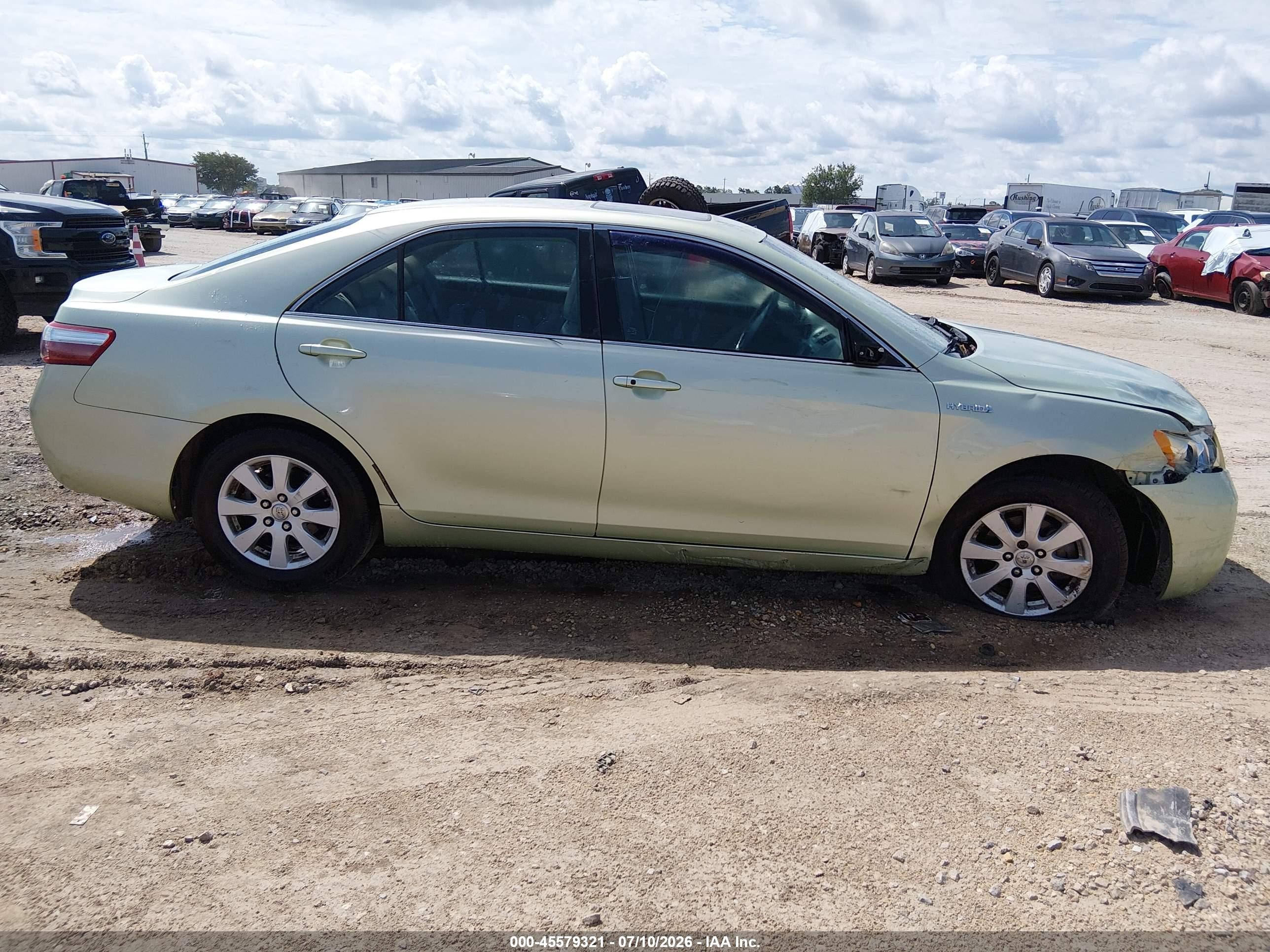 2009 Toyota Camry Hybrid   Green vin: 4T1BB46K69U091943