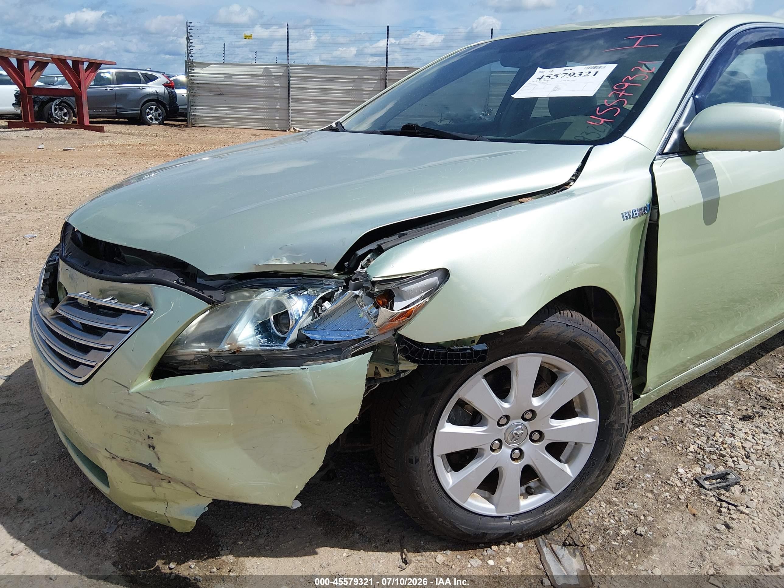 2009 Toyota Camry Hybrid   Green vin: 4T1BB46K69U091943