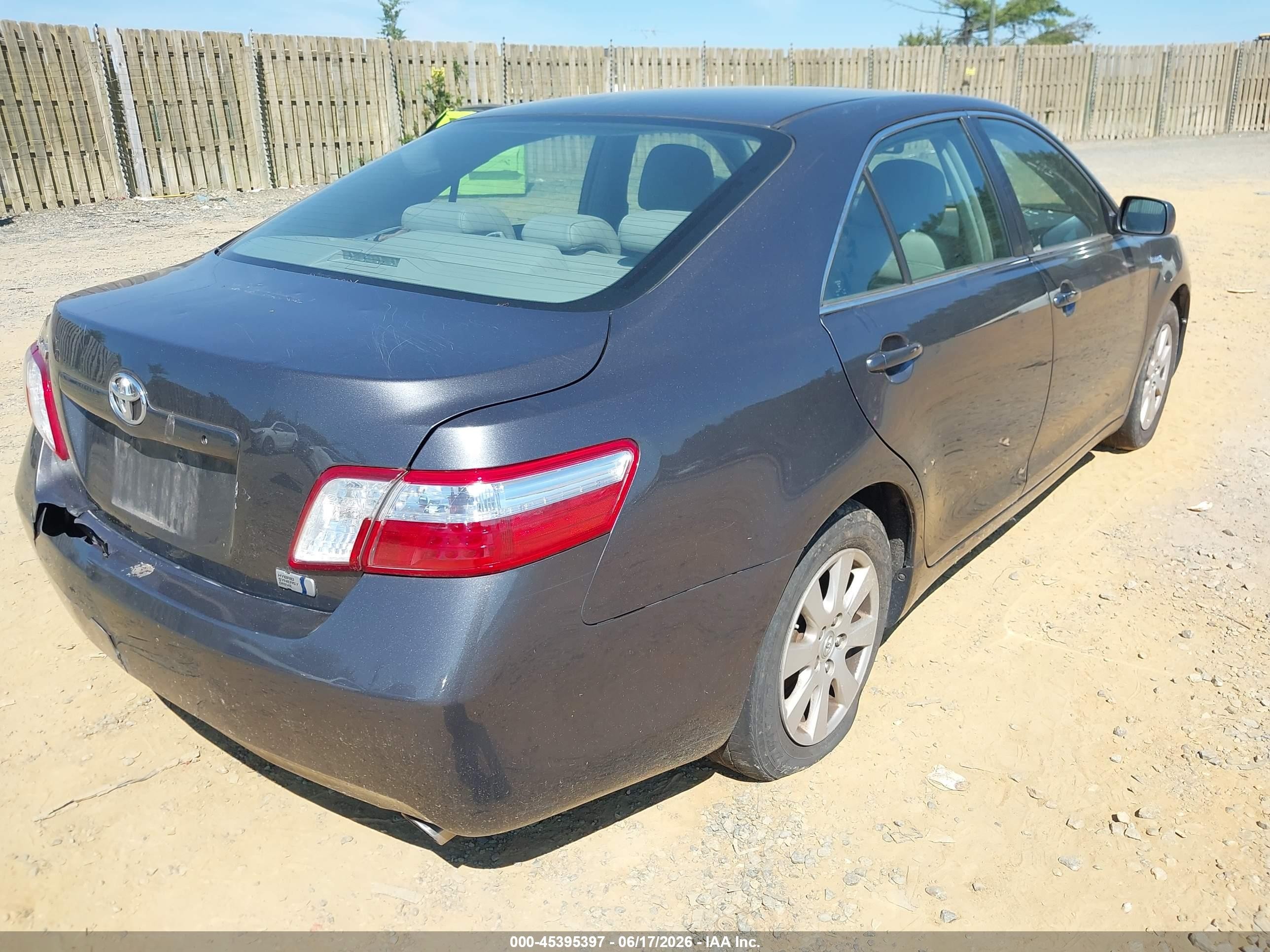 2009 Toyota Camry Hybrid   Серый vin: 4T1BB46K69U095281